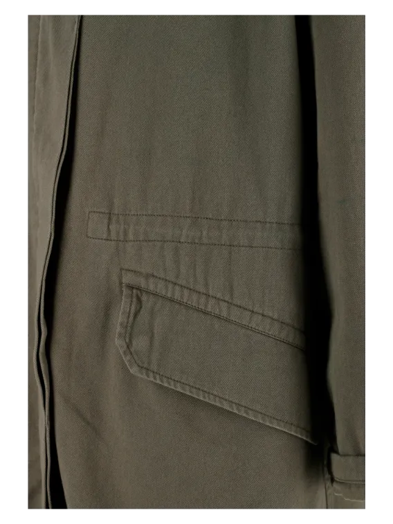 army fur-trim parka
