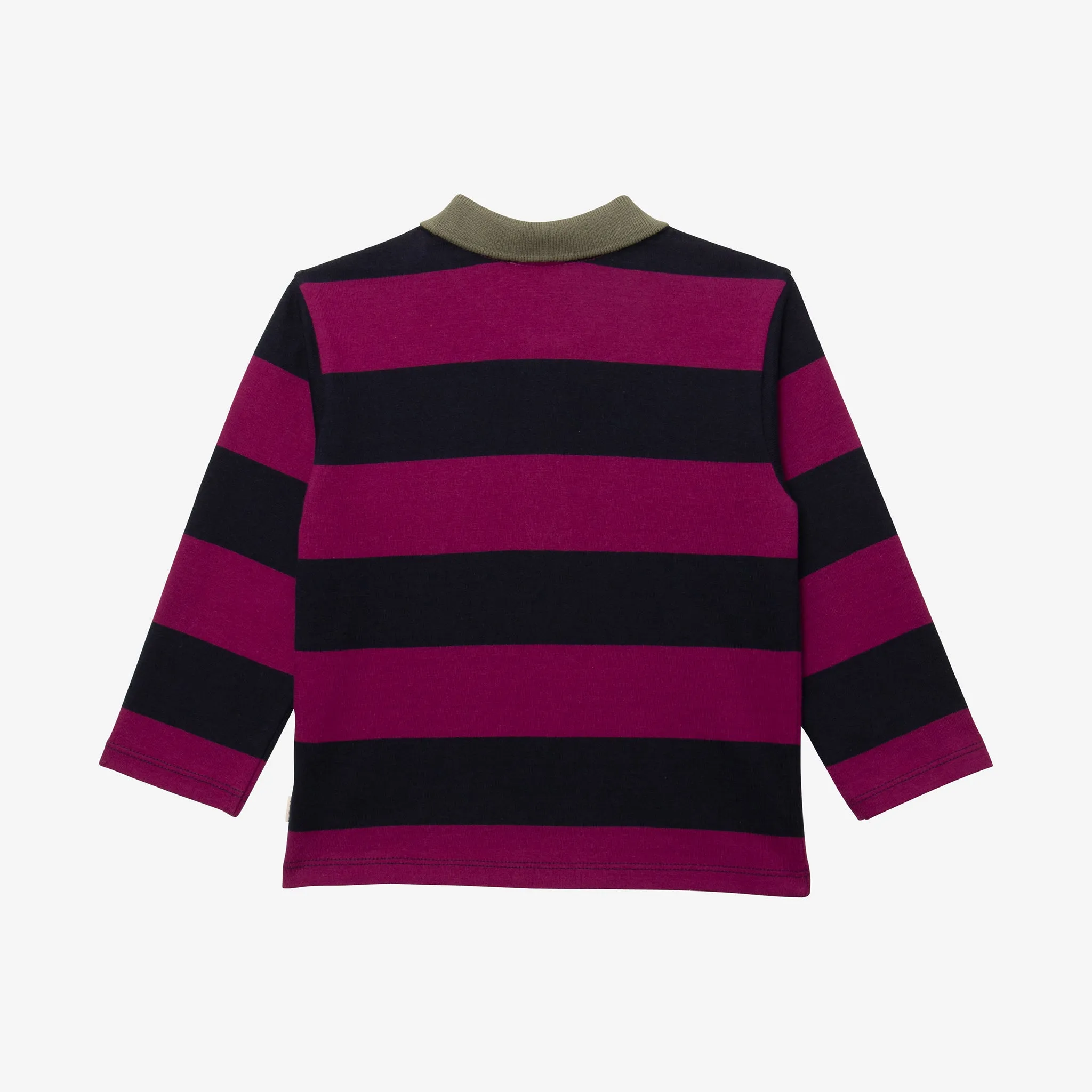 Baby boys' purple polo shirt