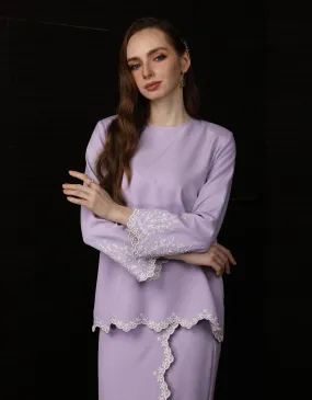 BAJU KURUNG KEDAH ABELIA (LILAC)