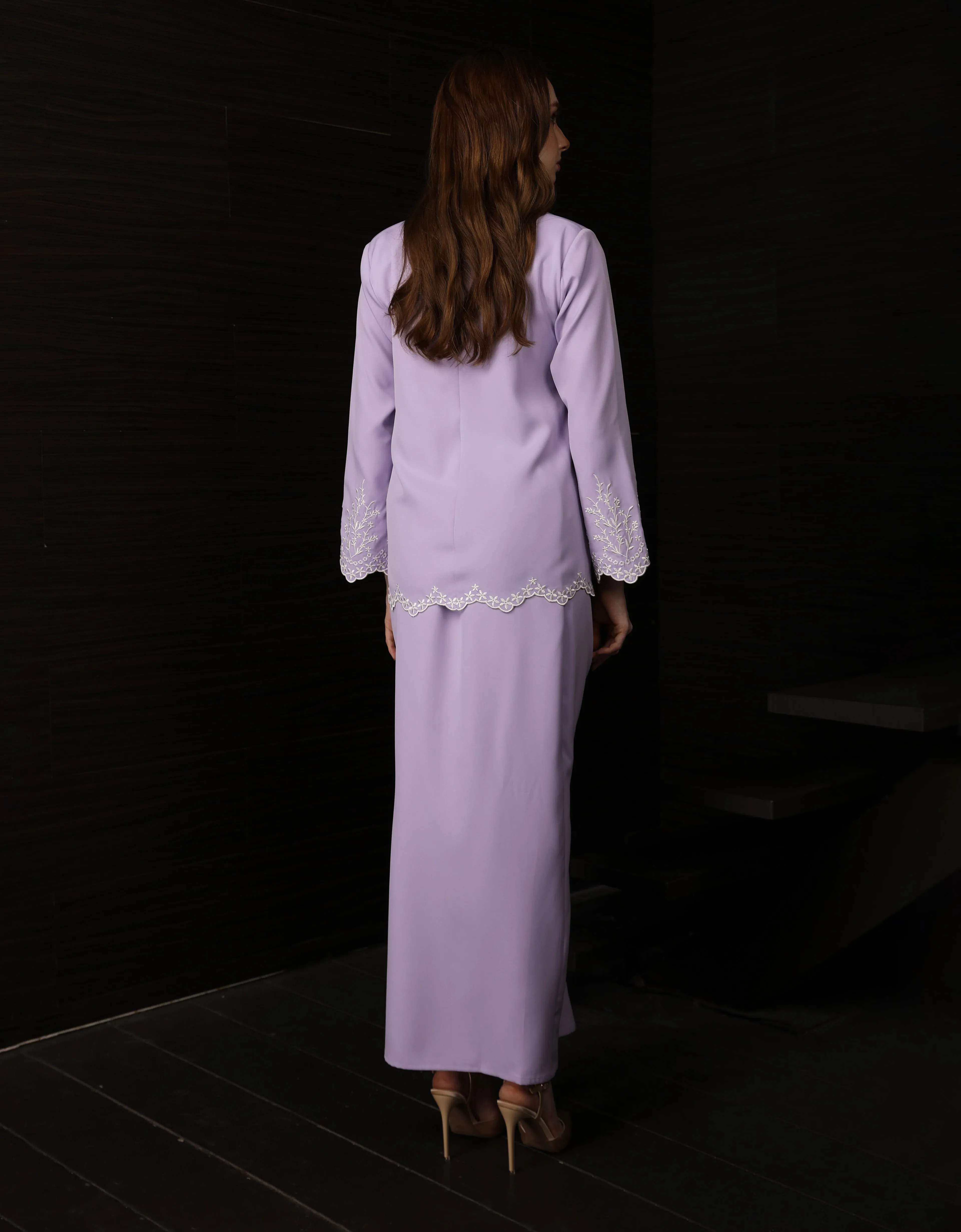 BAJU KURUNG KEDAH ABELIA (LILAC)