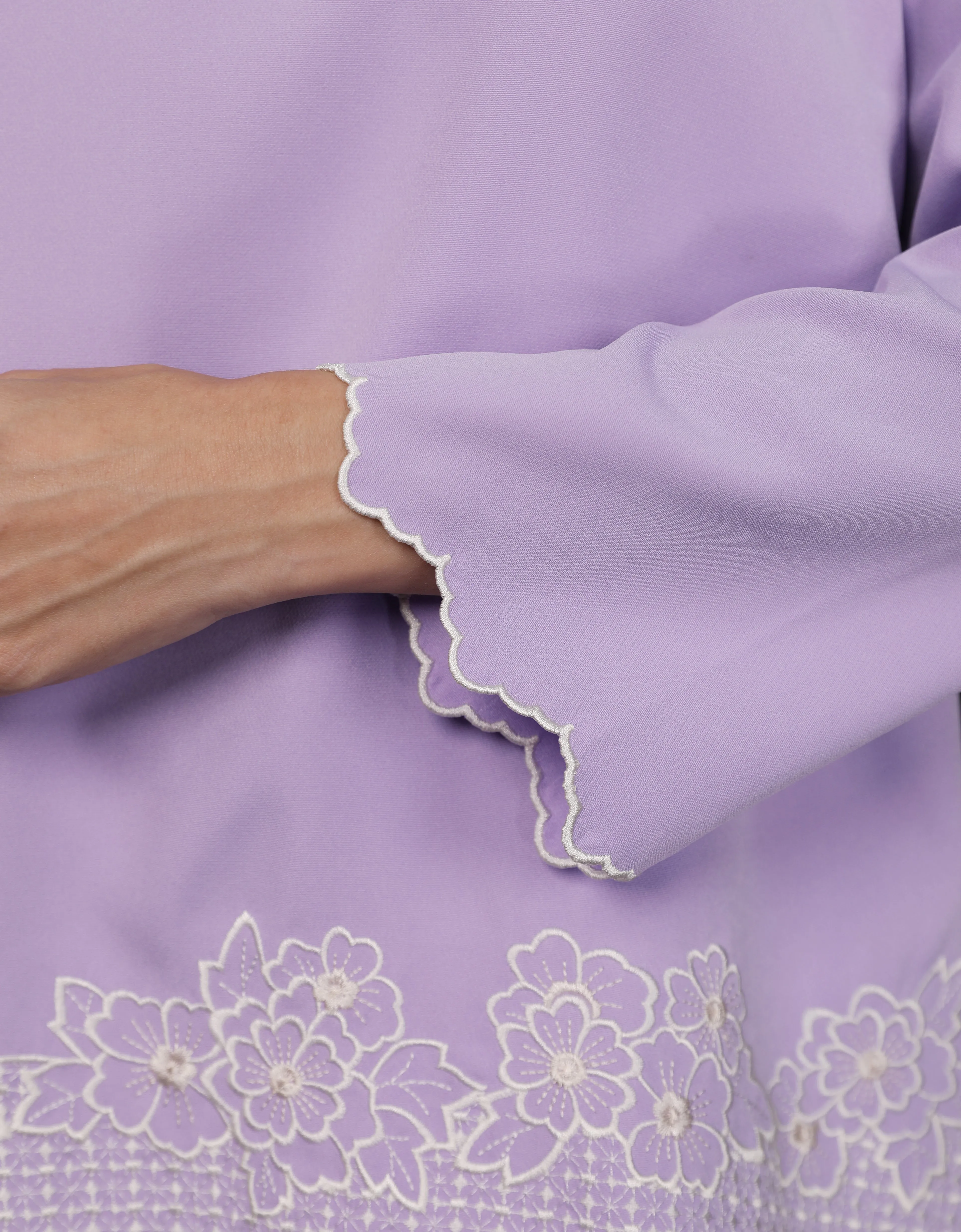BAJU KURUNG KEDAH AGNES (LILAC)