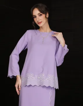 BAJU KURUNG KEDAH AGNES (LILAC)