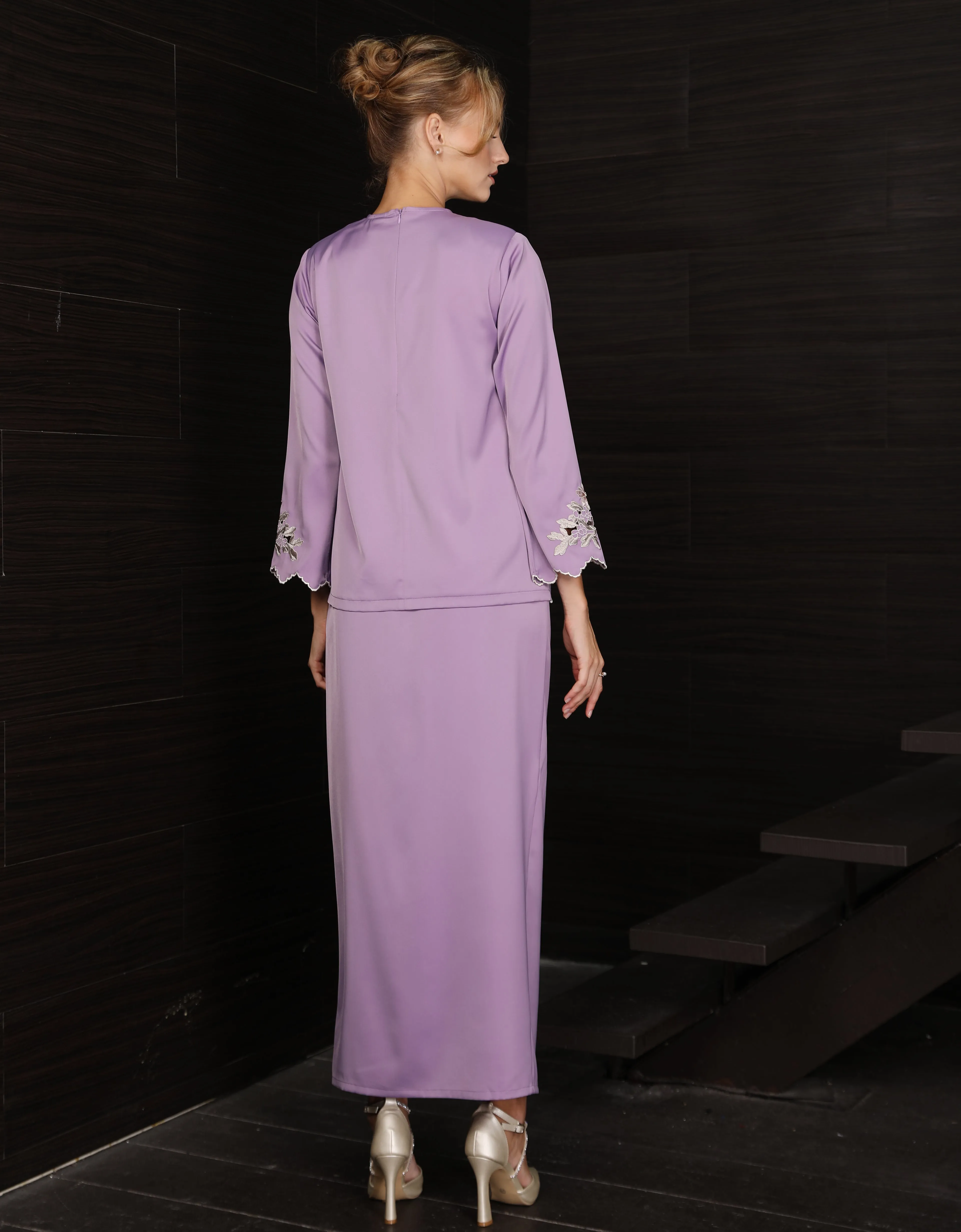 BAJU KURUNG KEDAH AIVEE (LILAC)
