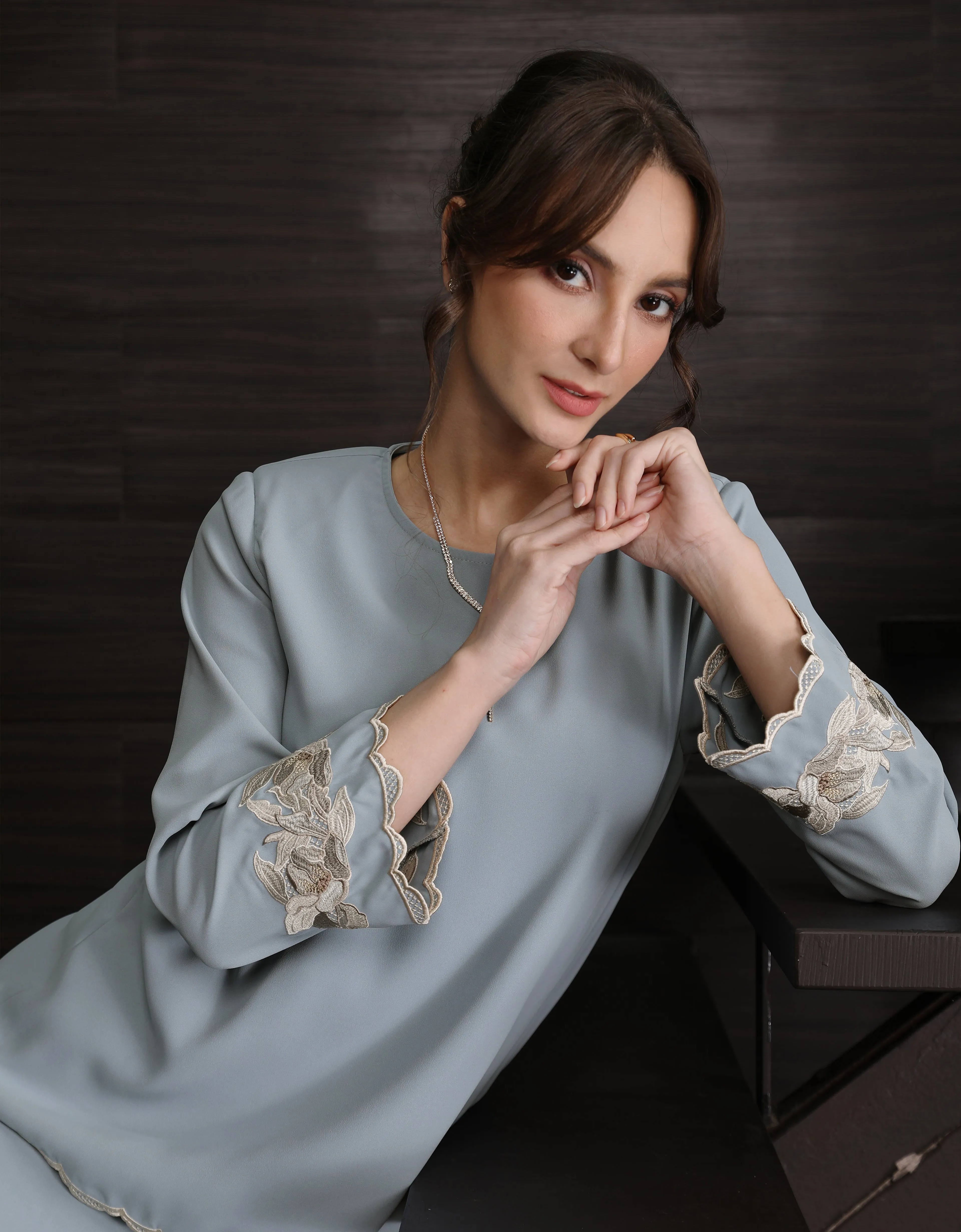 BAJU KURUNG KEDAH DANIELA (ARCTIC ICE)