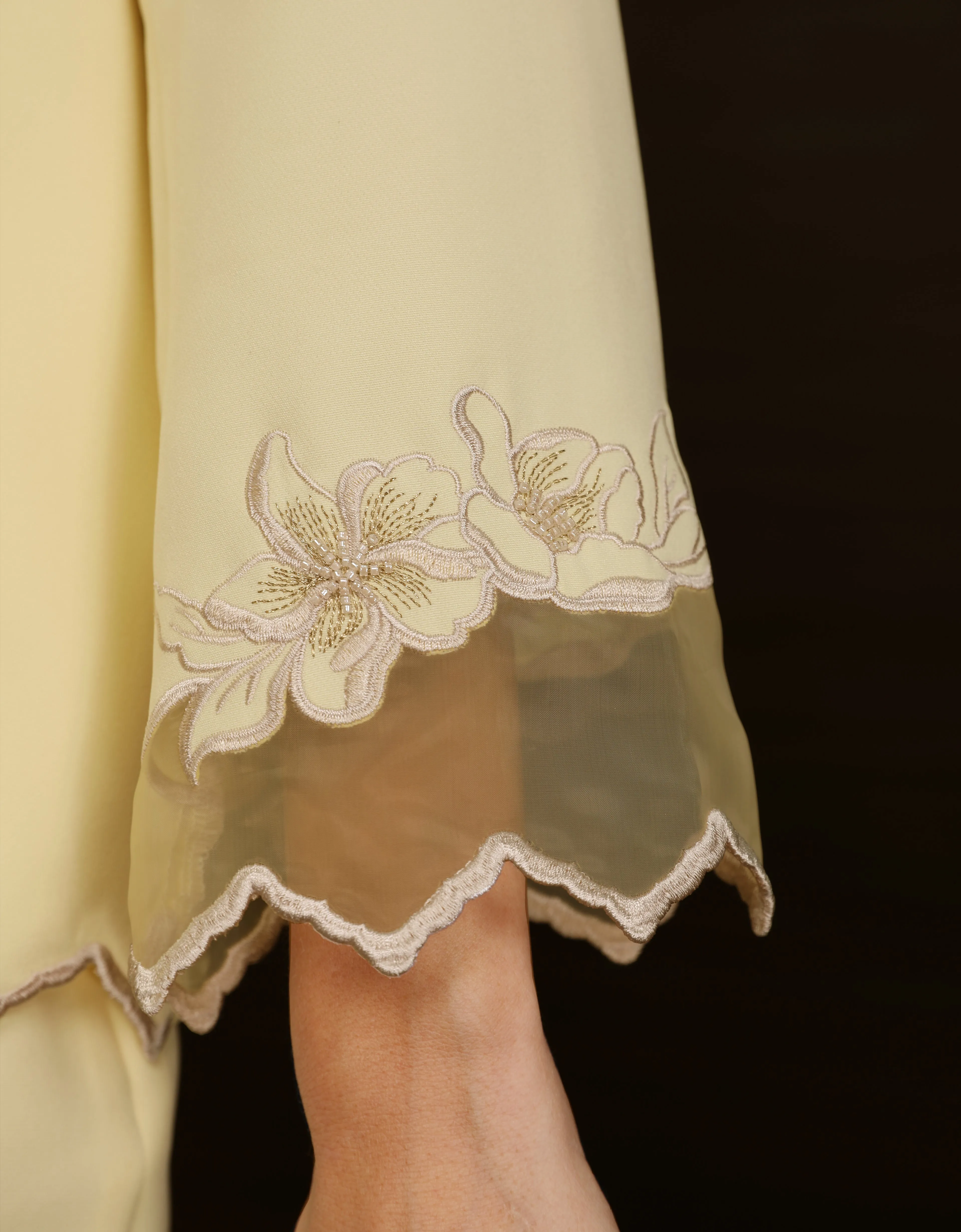 BAJU KURUNG KEDAH LAURA (SWEET YELLOW)