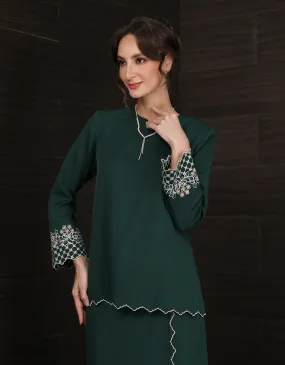 BAJU KURUNG KEDAH MAILEA (EMERALD GREEN)