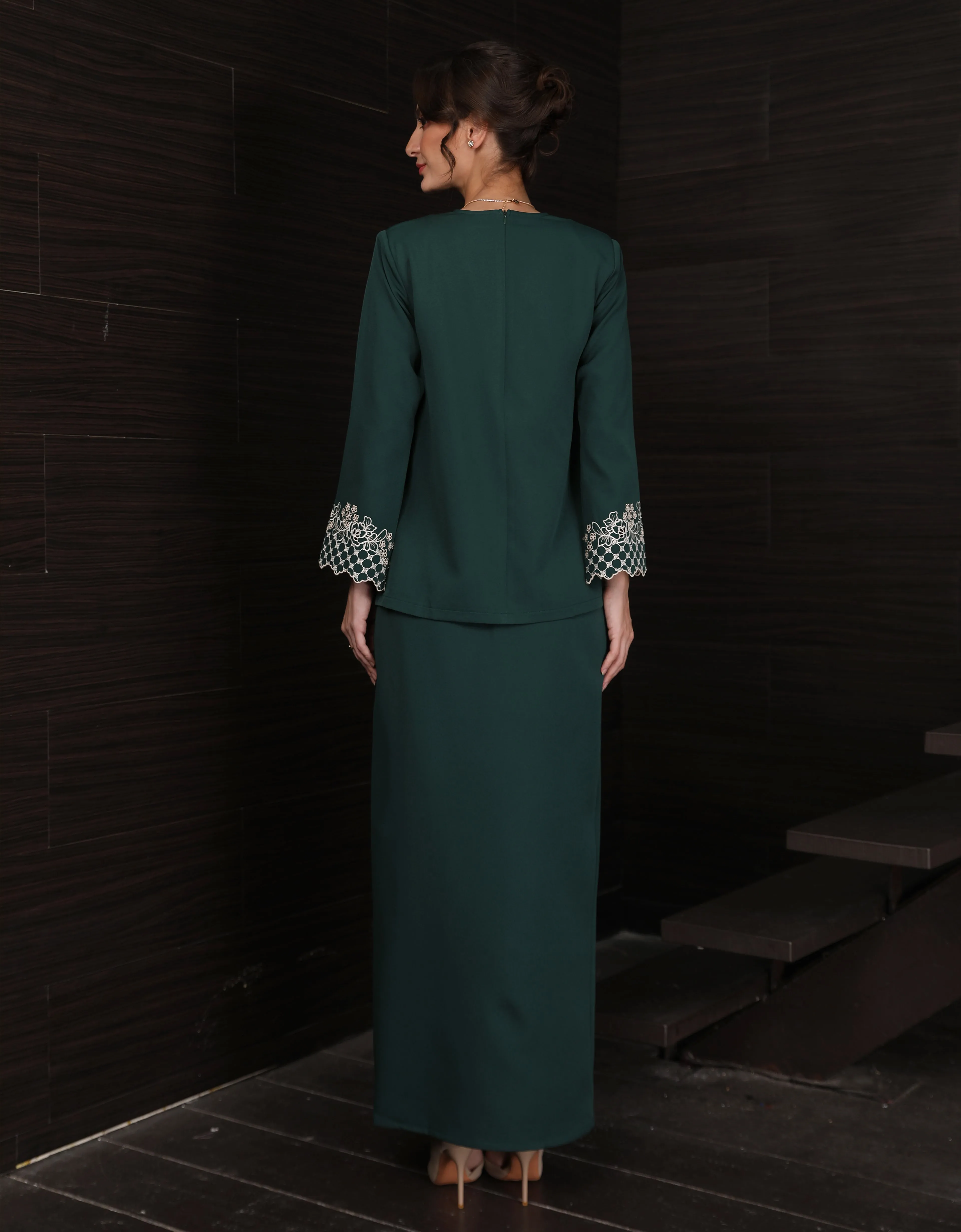 BAJU KURUNG KEDAH MAILEA (EMERALD GREEN)