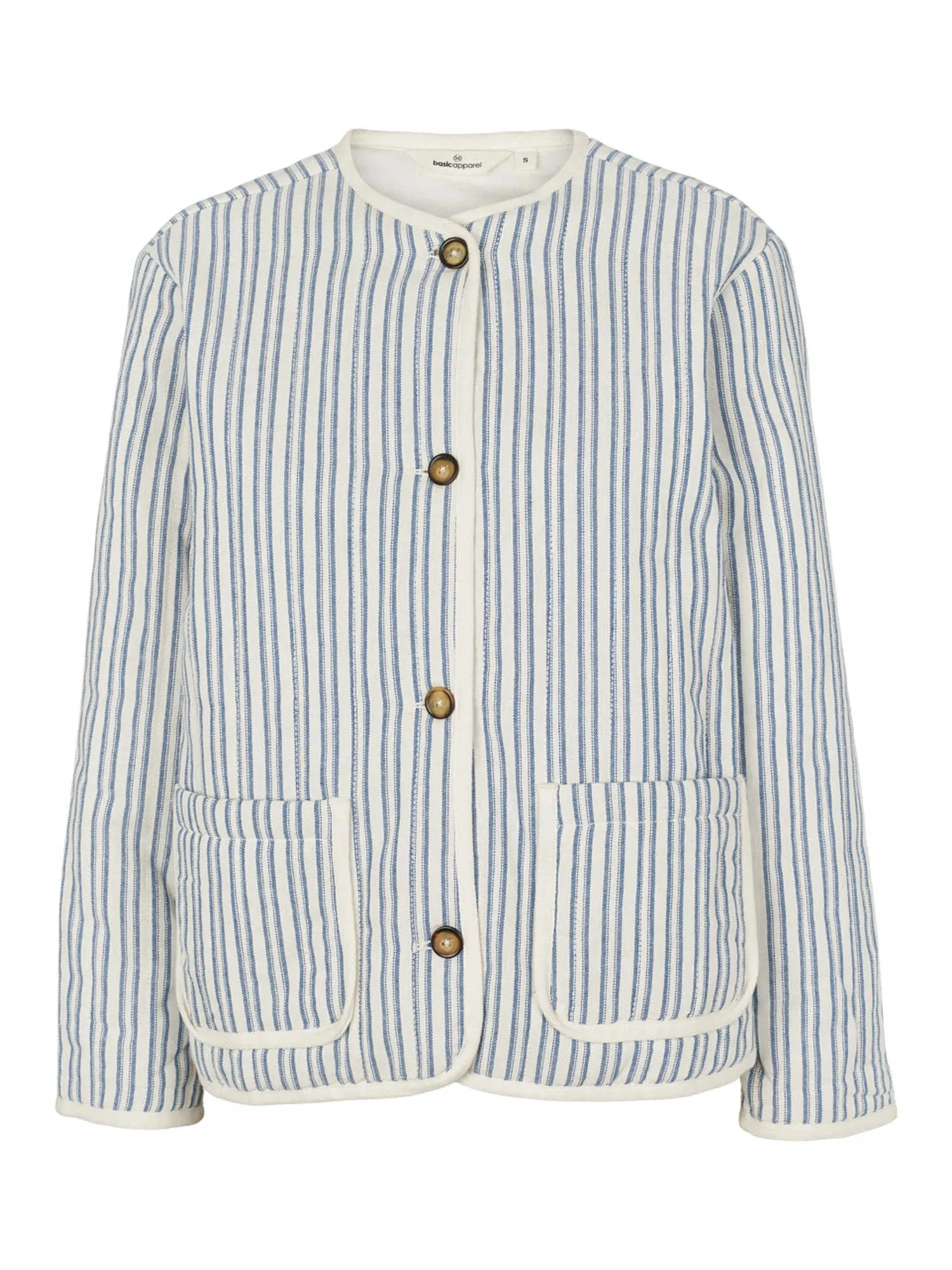 Basic Apparel Trudie Jacket BA498-01 Birch/Classic Blue 688