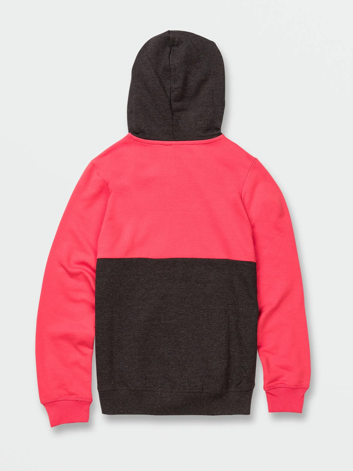 Big Boys Contrast Pullover Fleece Hoodie - Cayenne