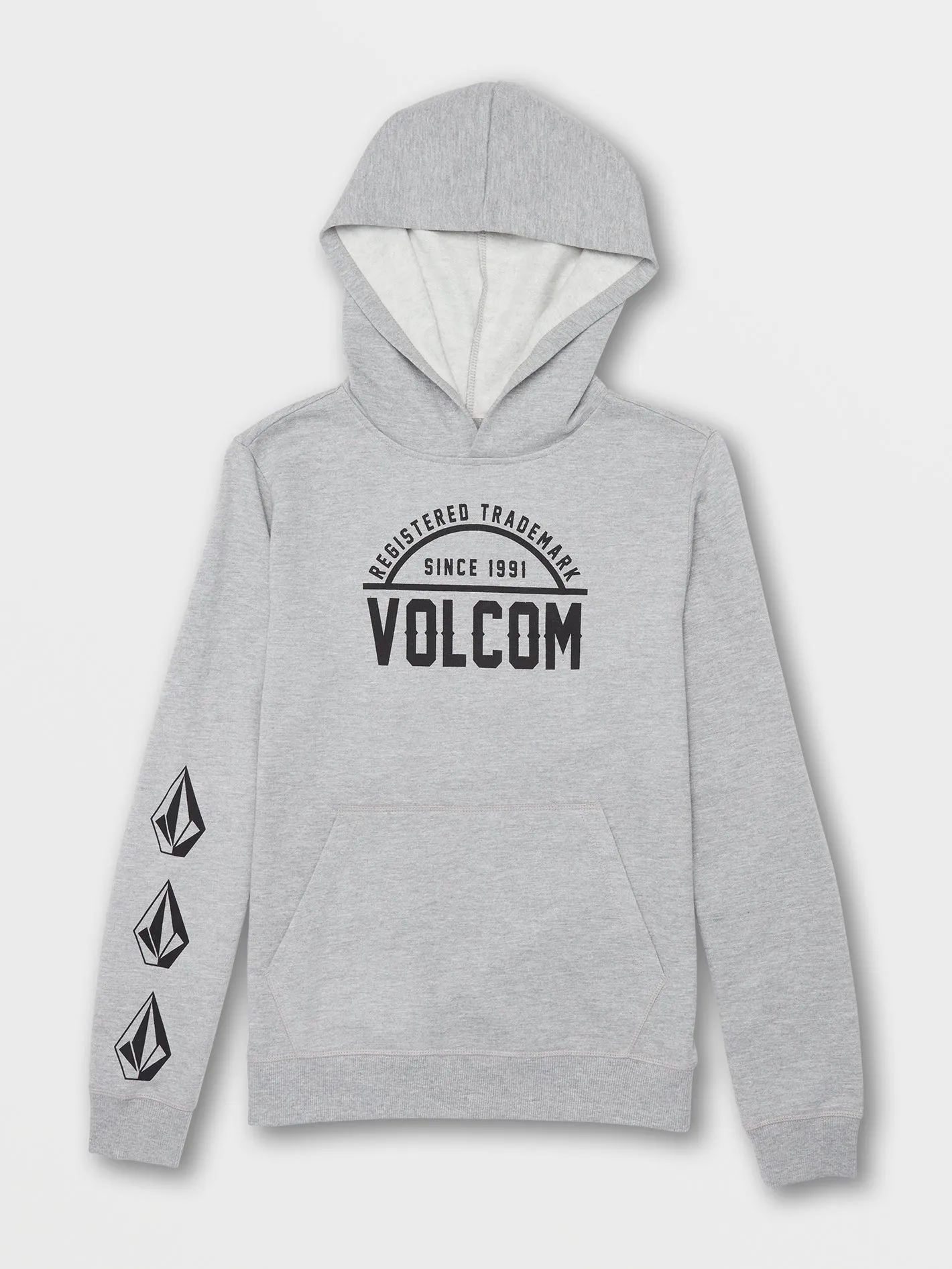 Big Boys Roundabout Pullover Fleece Hoodie - Heather Grey 2