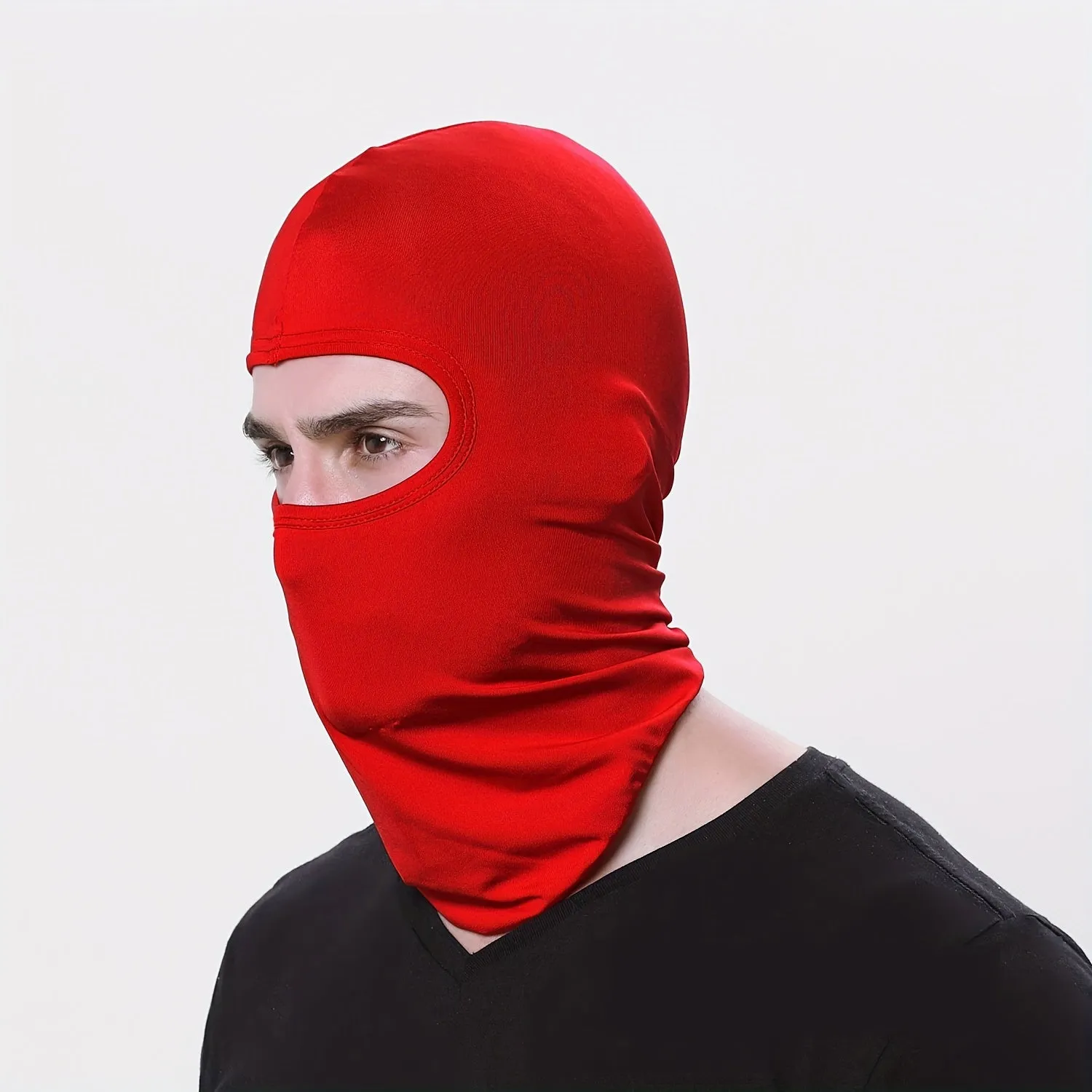 Black Tactical Hood Bandana Face Hat for Outdoor Activities
