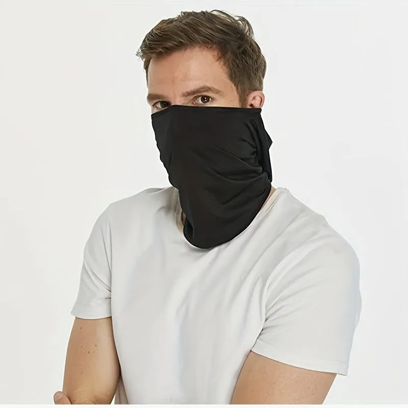Black Tactical Hood Bandana Face Hat for Outdoor Activities