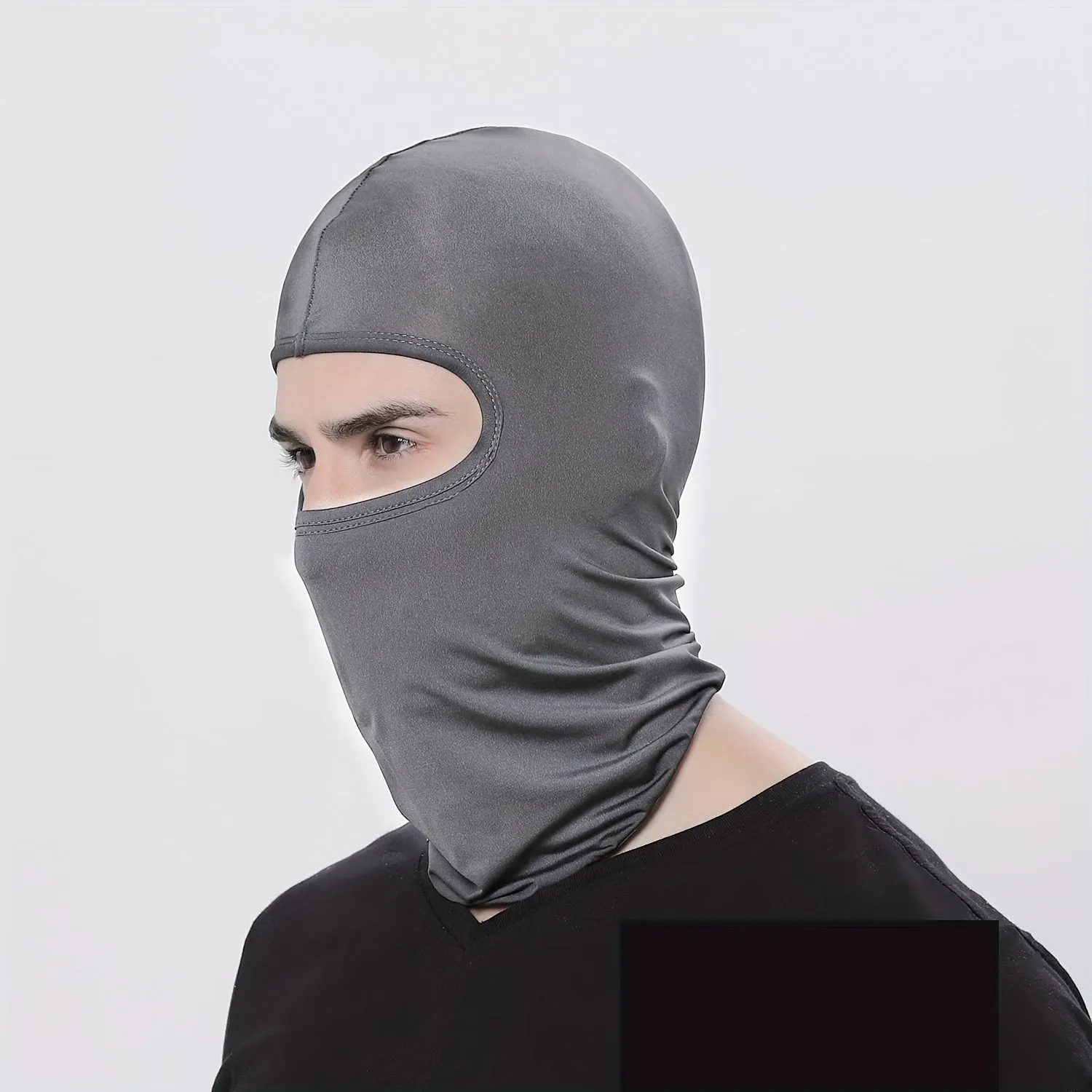 Black Tactical Hood Bandana Face Hat for Outdoor Activities