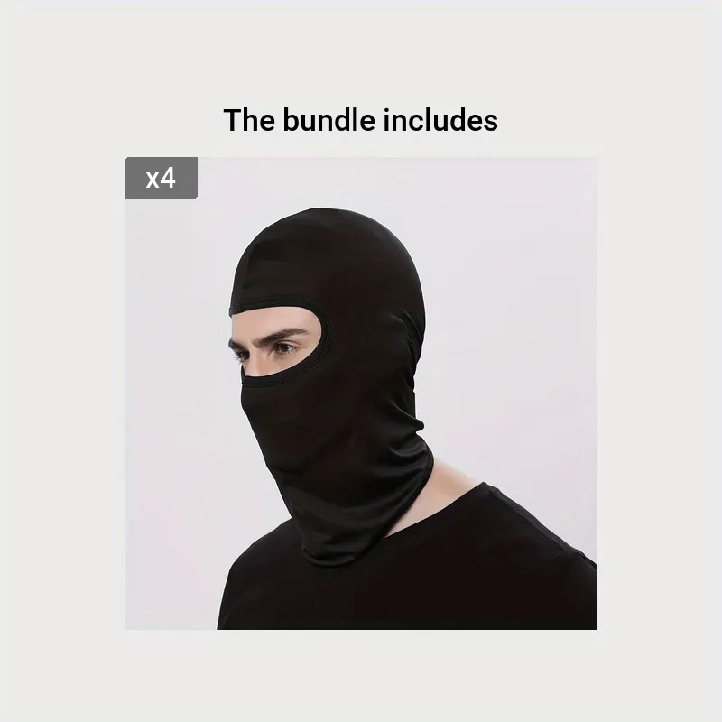 Black Tactical Hood Bandana Face Hat for Outdoor Activities