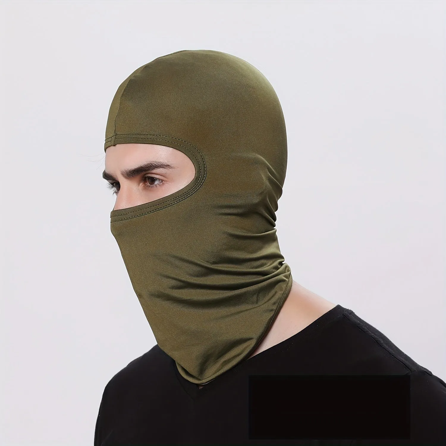 Black Tactical Hood Bandana Face Hat for Outdoor Activities
