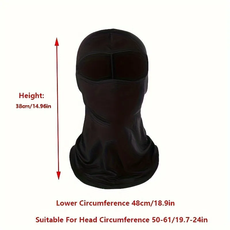 Black Tactical Hood Bandana Face Hat for Outdoor Activities