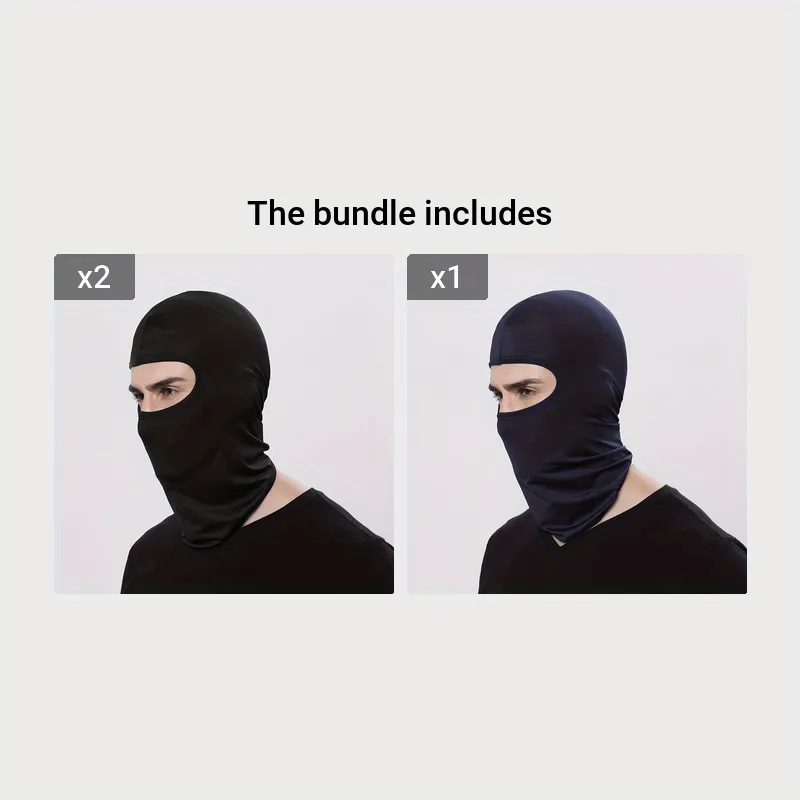 Black Tactical Hood Bandana Face Hat for Outdoor Activities
