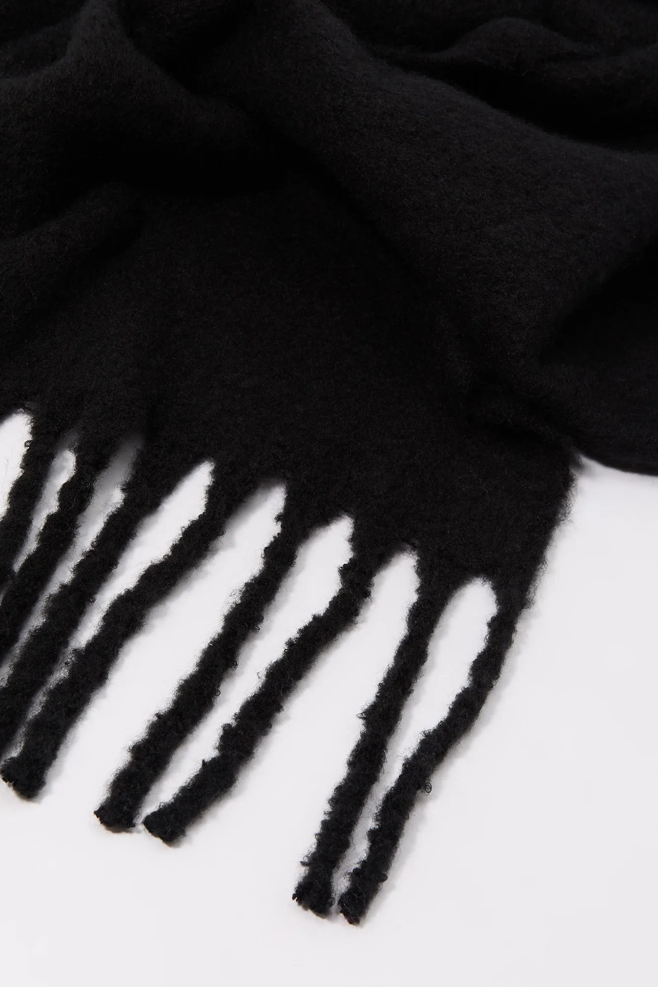 Bouclé Tassel Scarf