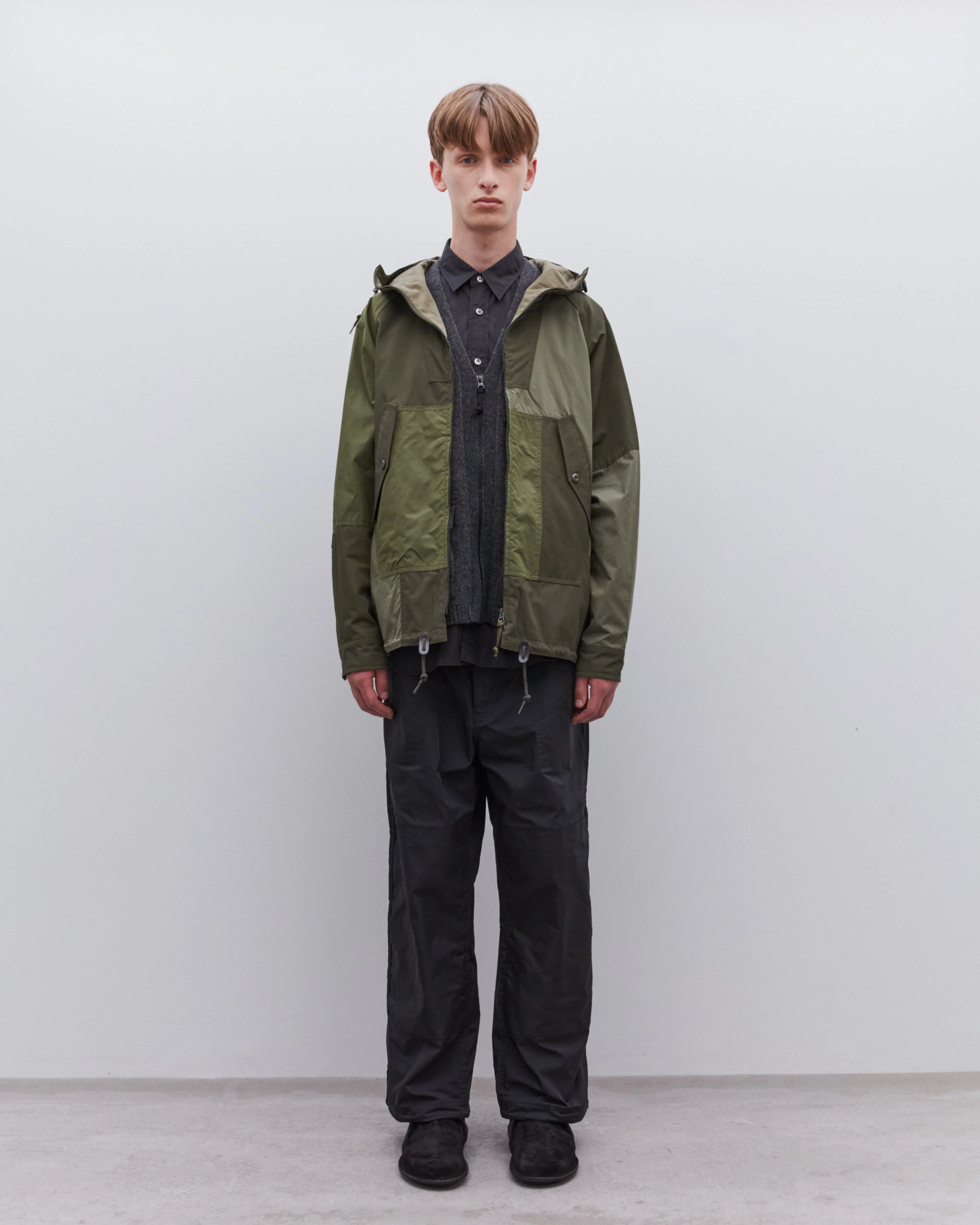 Comme des Garçons Homme - Men's Patchwork Parka - (Khaki Mix)