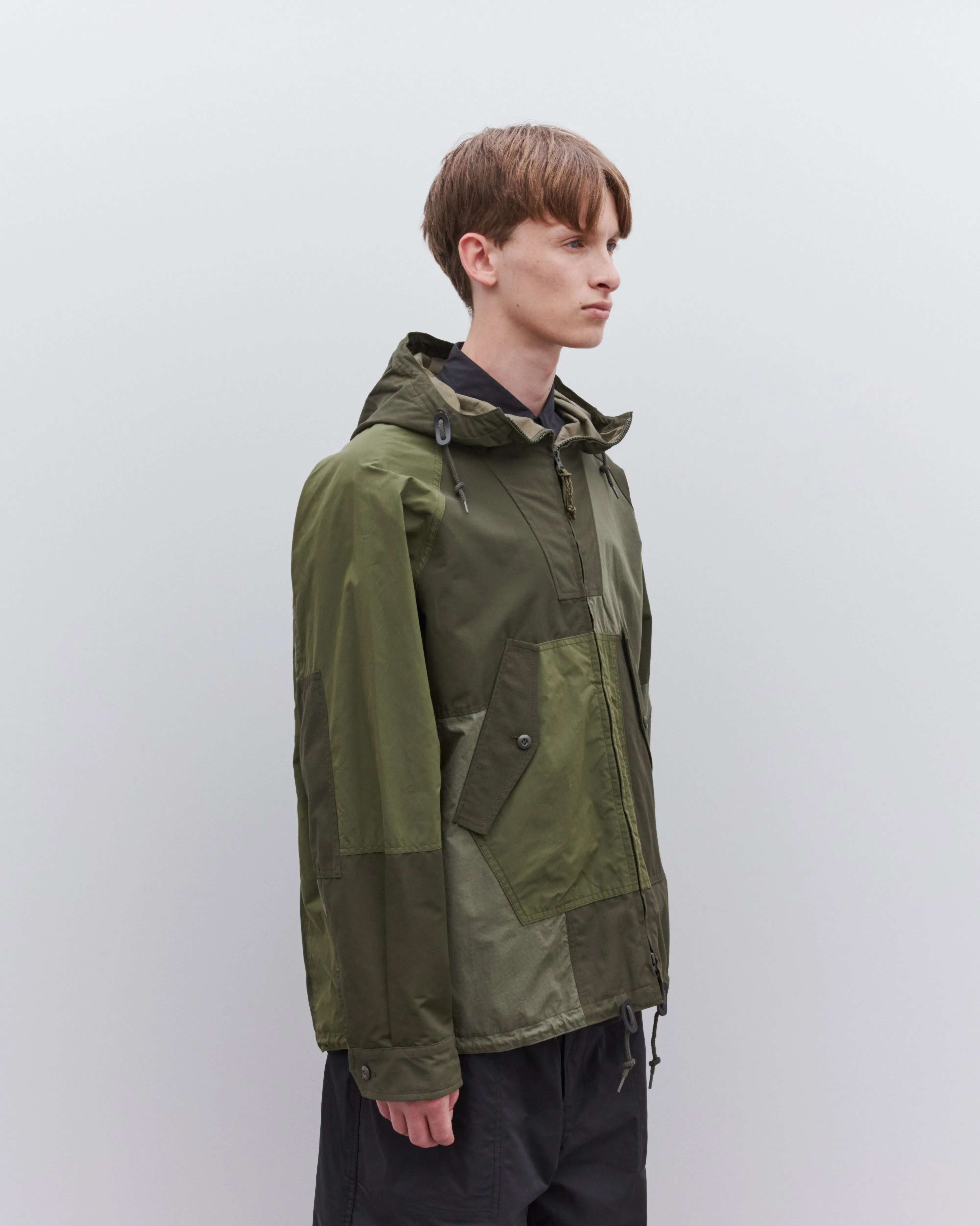 Comme des Garçons Homme - Men's Patchwork Parka - (Khaki Mix)