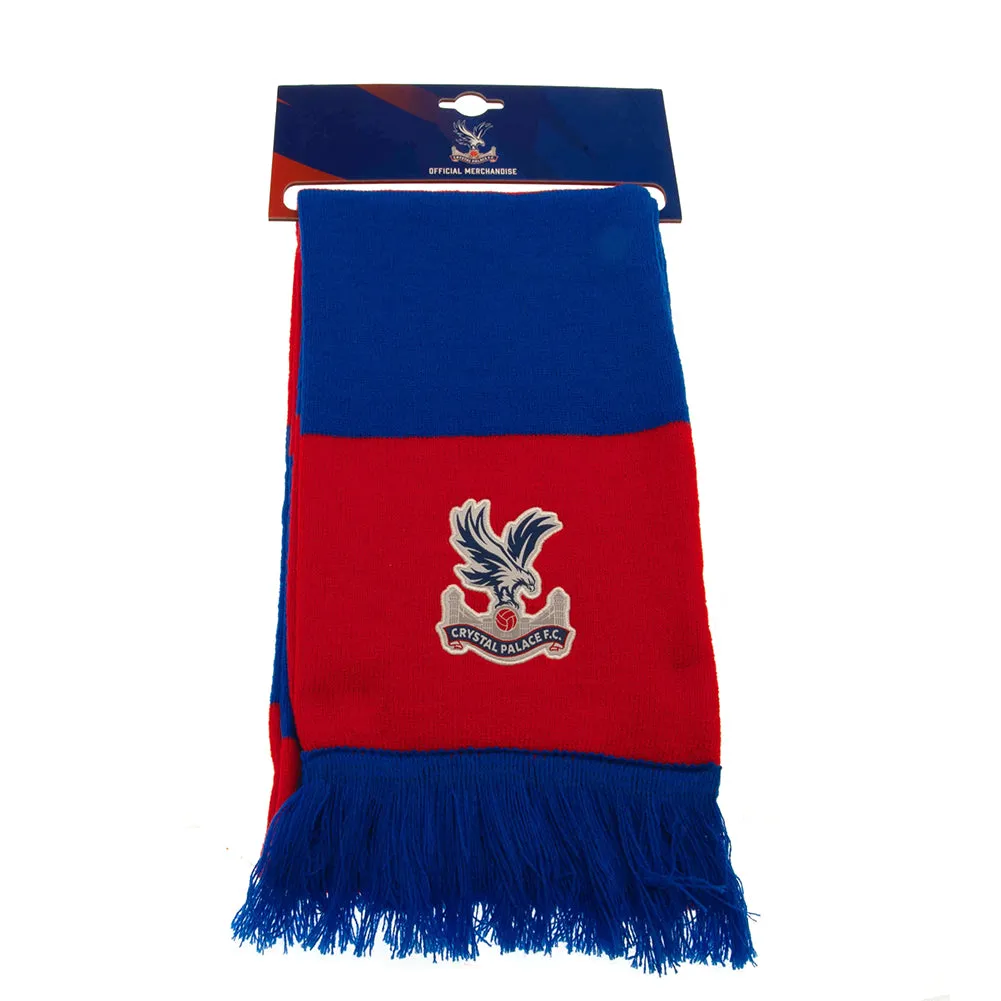 Crystal Palace FC Bar Scarf - Red and Royal Blue Design