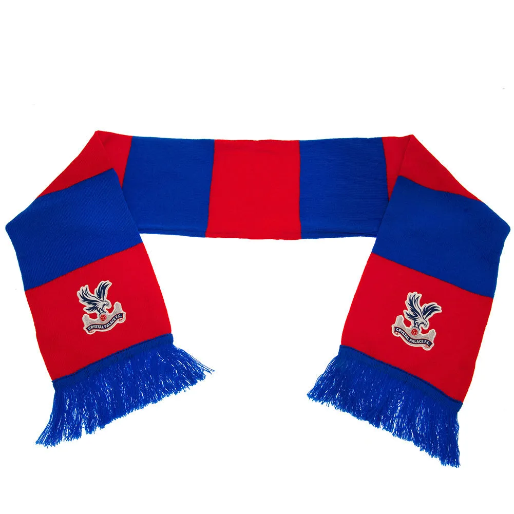 Crystal Palace FC Bar Scarf - Red and Royal Blue Design