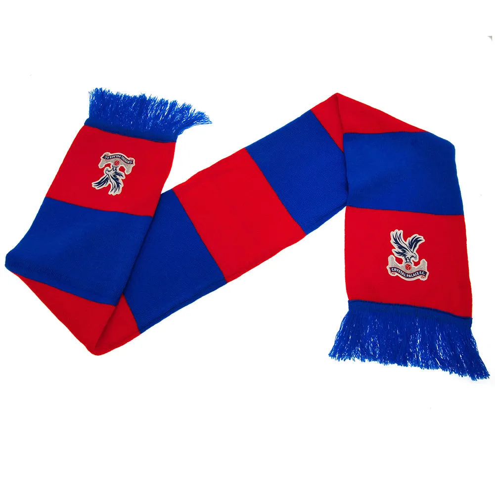 Crystal Palace FC Bar Scarf - Red and Royal Blue Design