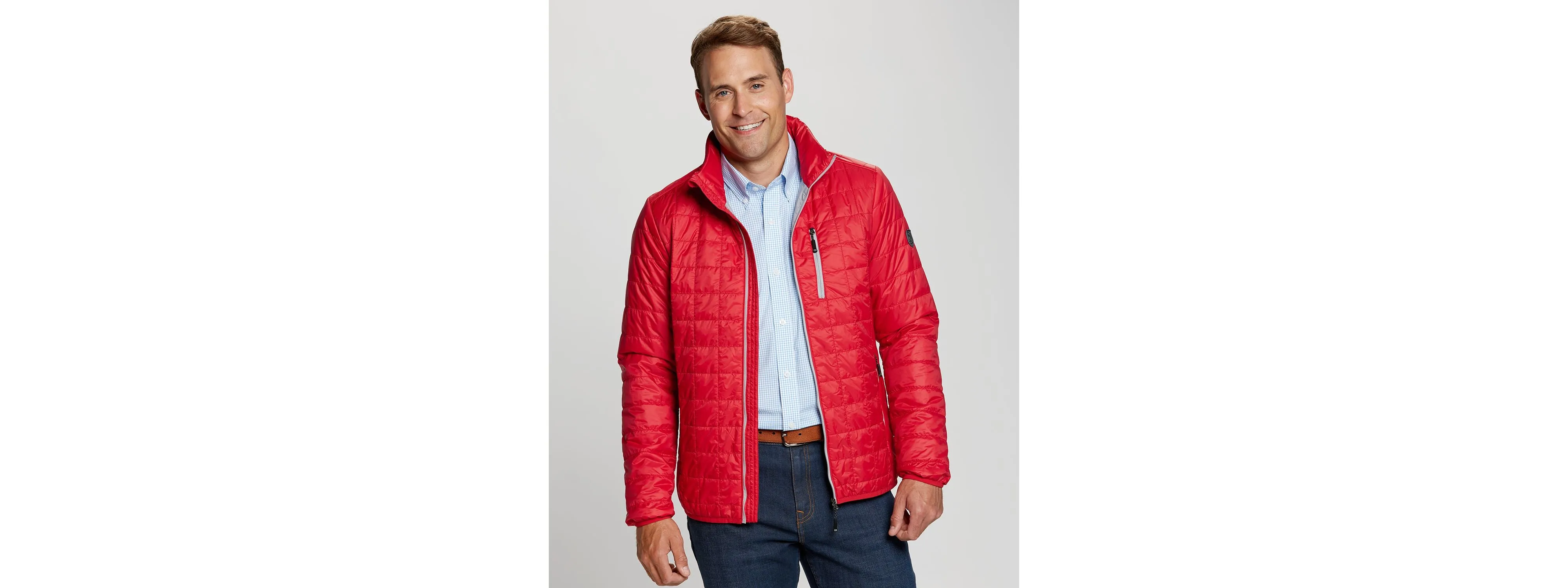 Cutter & Buck - Rainier PrimaLoft® Mens Eco Insulated Full Zip Puffer Jacket