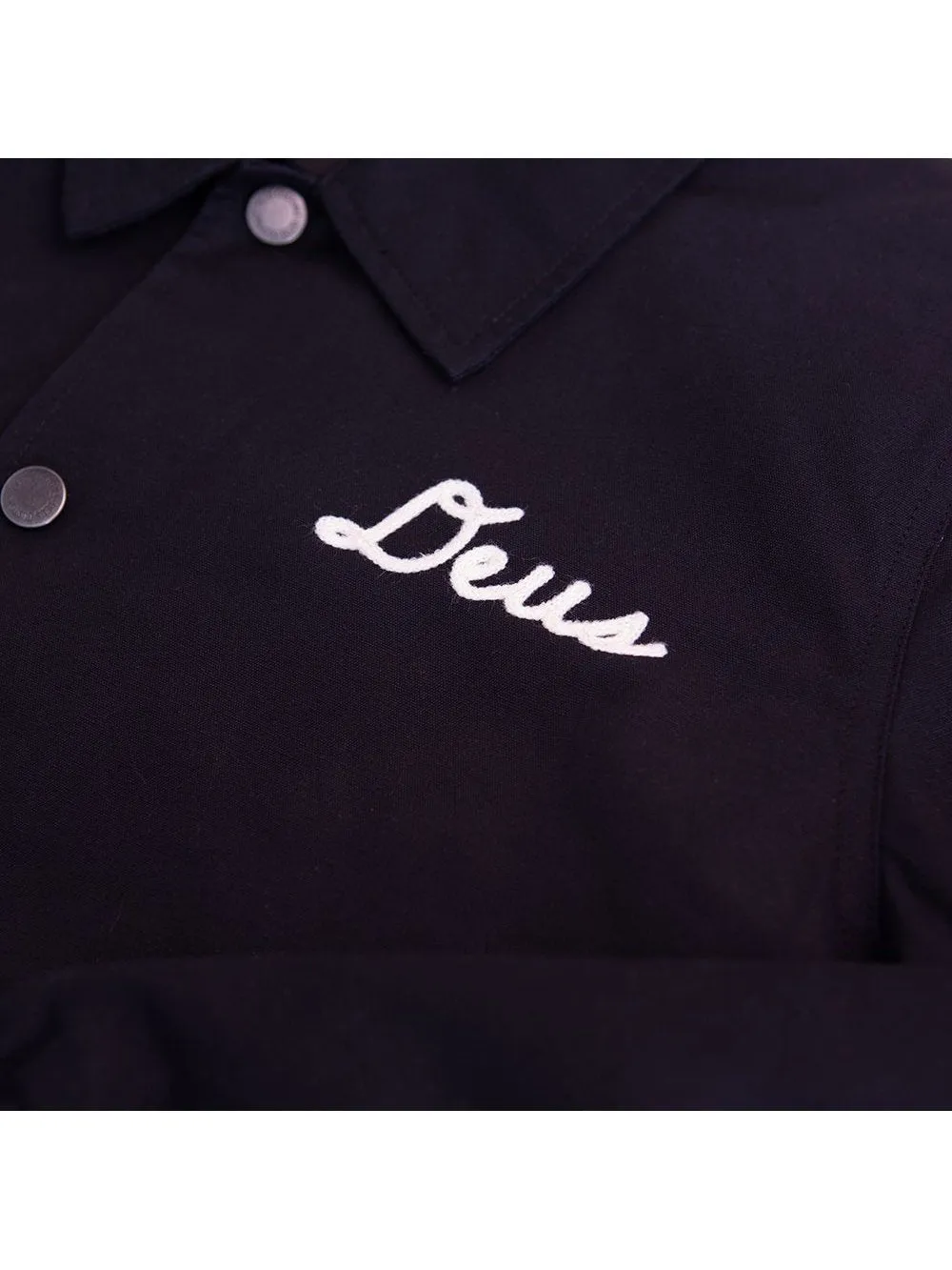 Deus Men's Fortitude Coach Jacket Black DMW2061248