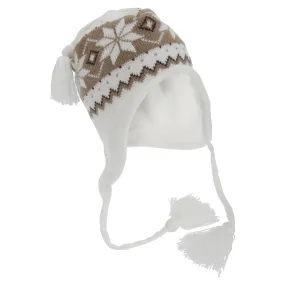 FLOSO Womens/Ladies Fairisle Snowflake Pattern Peruvian Winter Hat