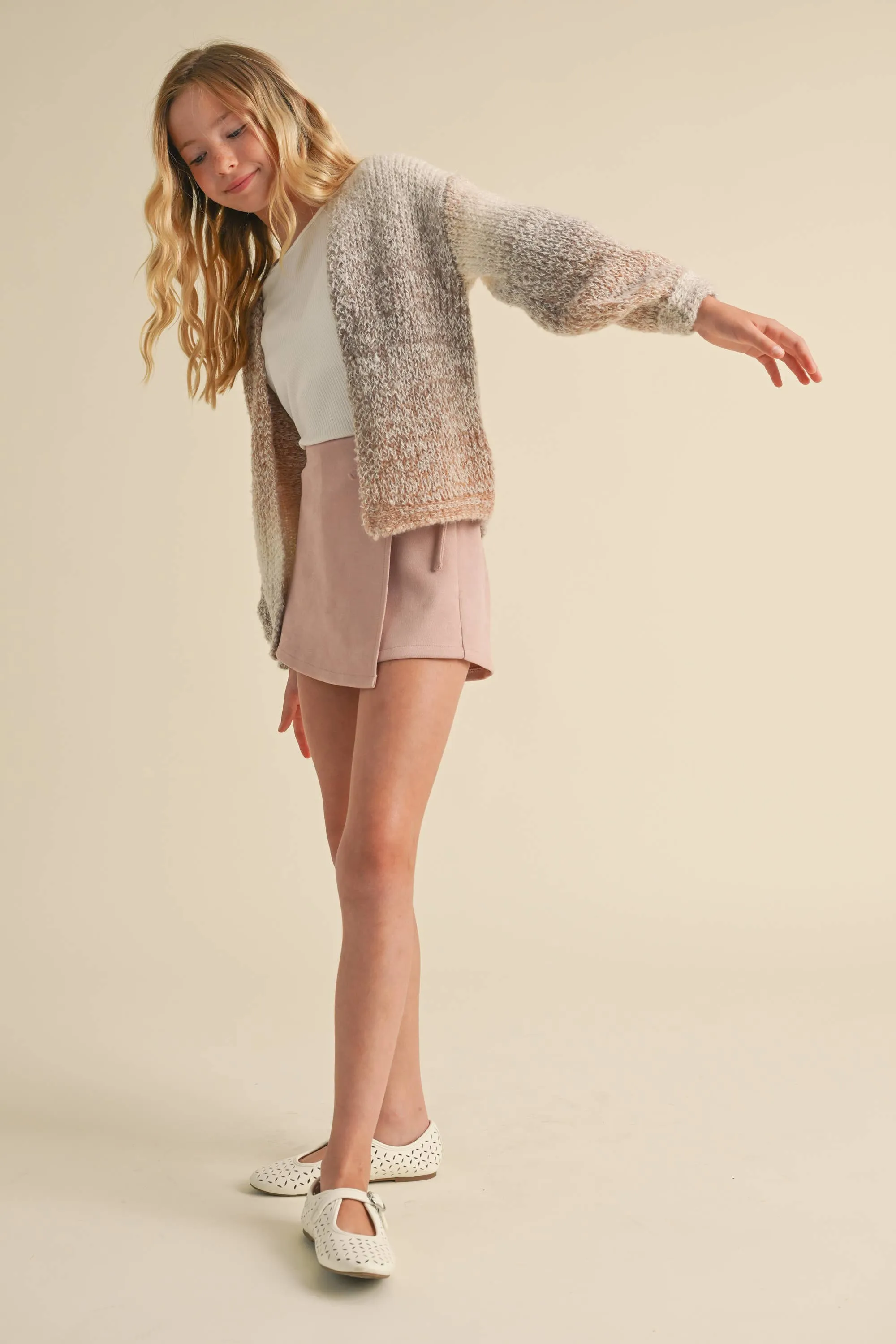 HEA TWEEN KIDS GIRLS Multi Color Ombre Cardigan