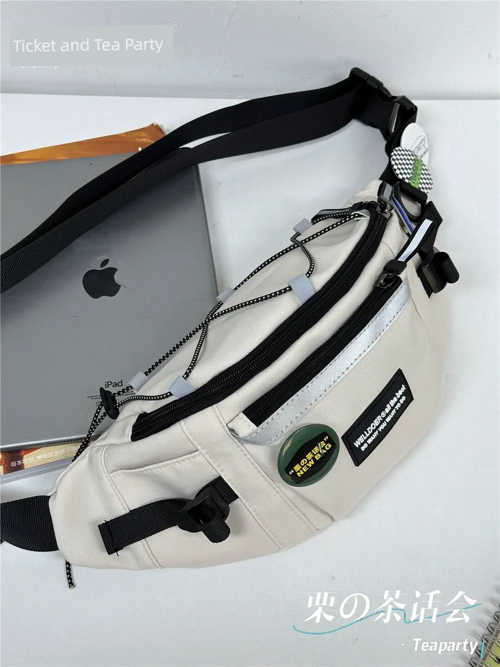 Hong Kong Style Trendy Brand Parka Street Shot Japanese Style Cycling Chest Bag