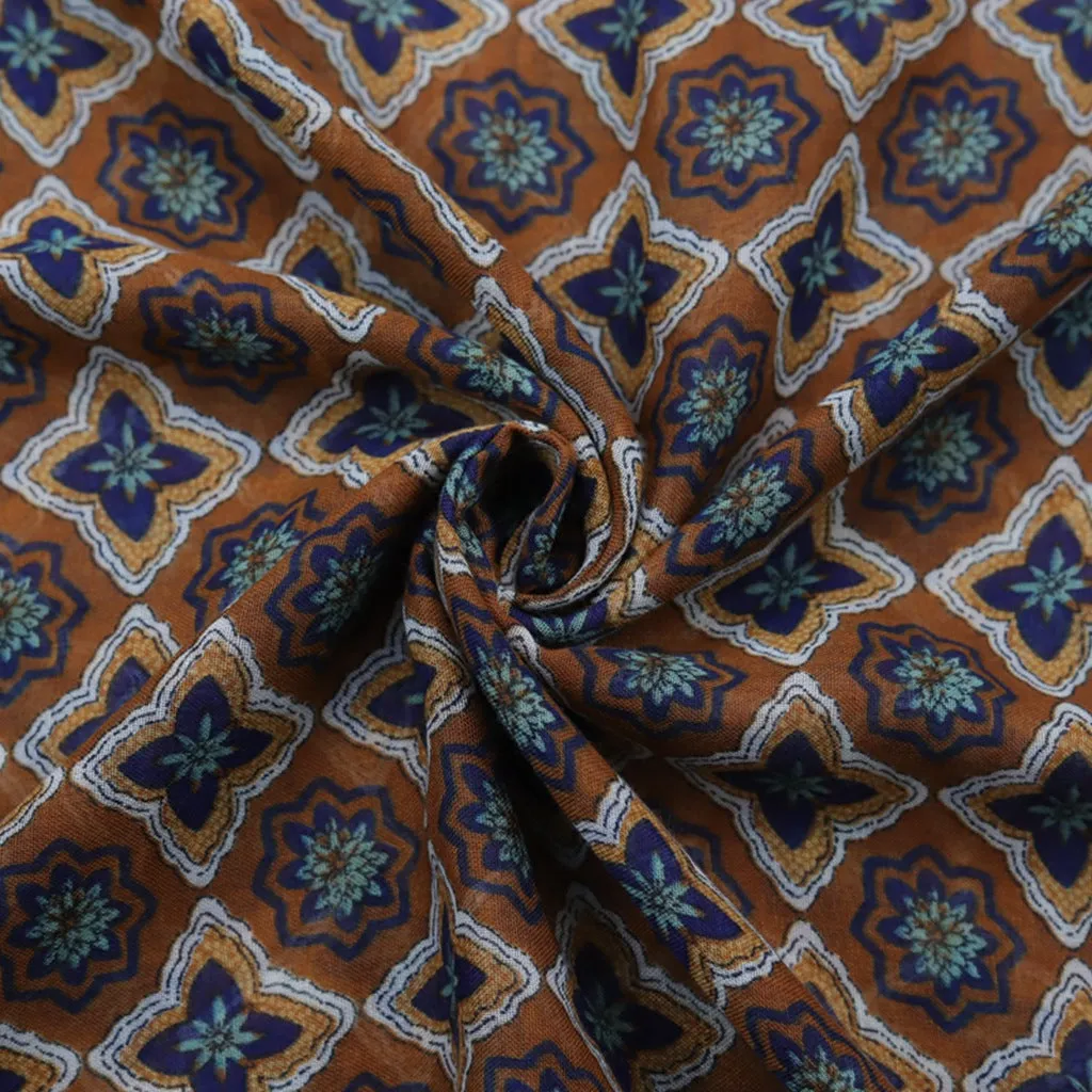 JY230223 Cruciate flower printed scarf