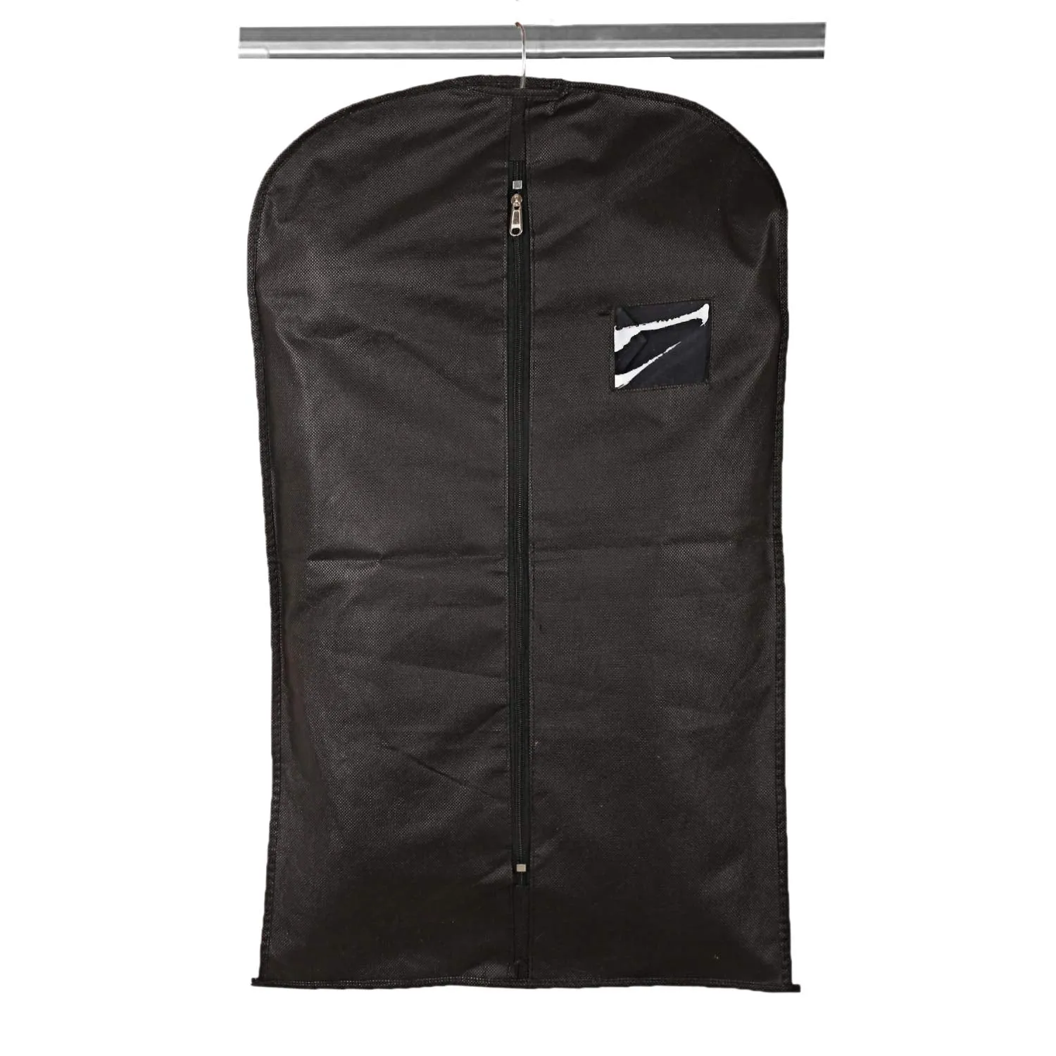 Kuber Industries Non Woven 6 Pieces Men s & Kids Hanging Coat Blazer Suit Sherwani Cloth Cover- Big, Medium & Small (Black) -NEWTC5889
