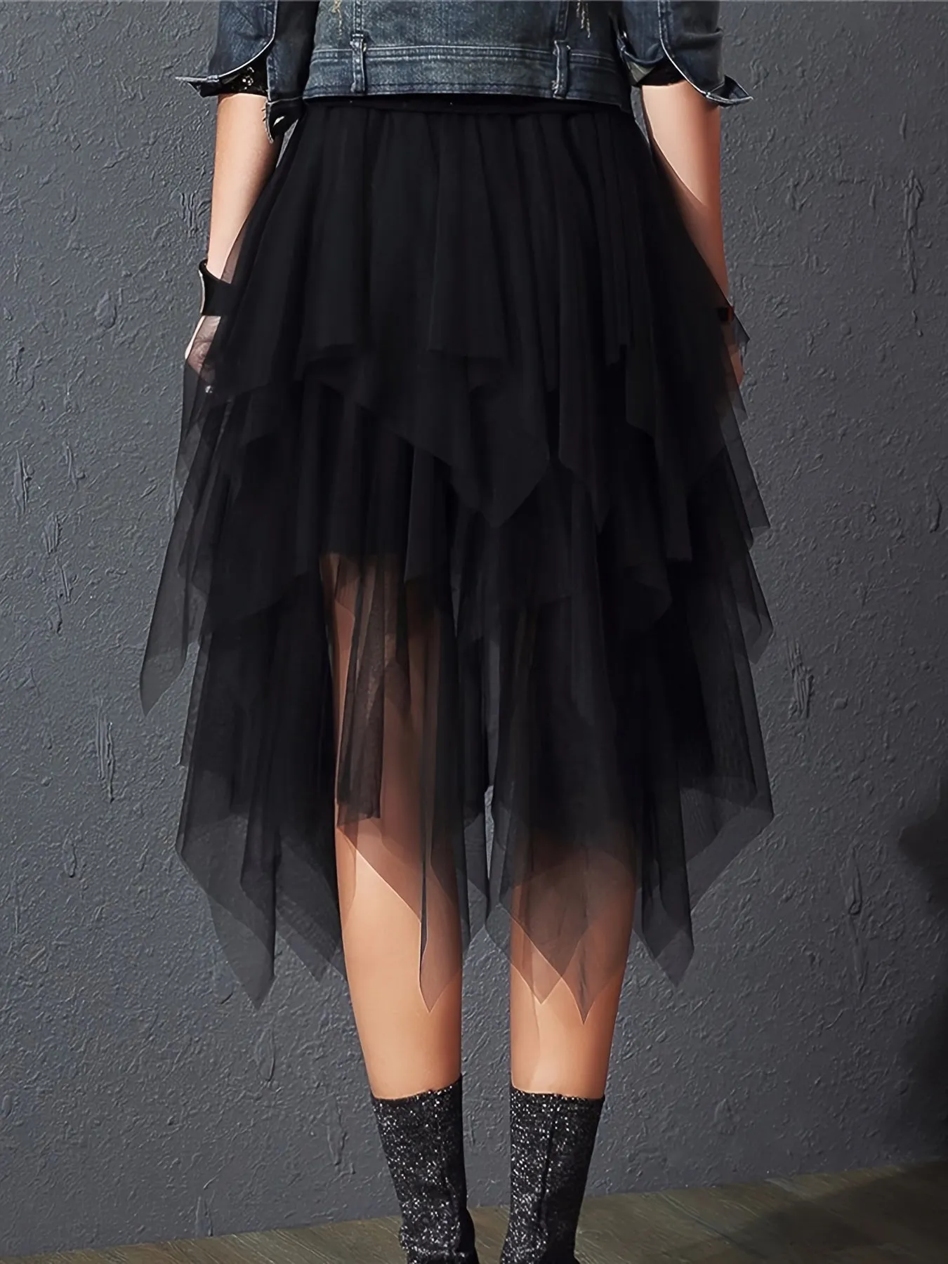 Lace Tiered High Waist Midi Skirt for Spring  Summer