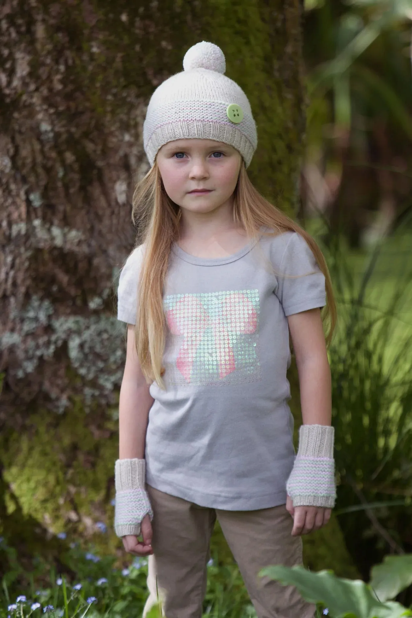 Lola Hat & Mitts by Lisa F Design | Kids 1-10 years Printed Pattern