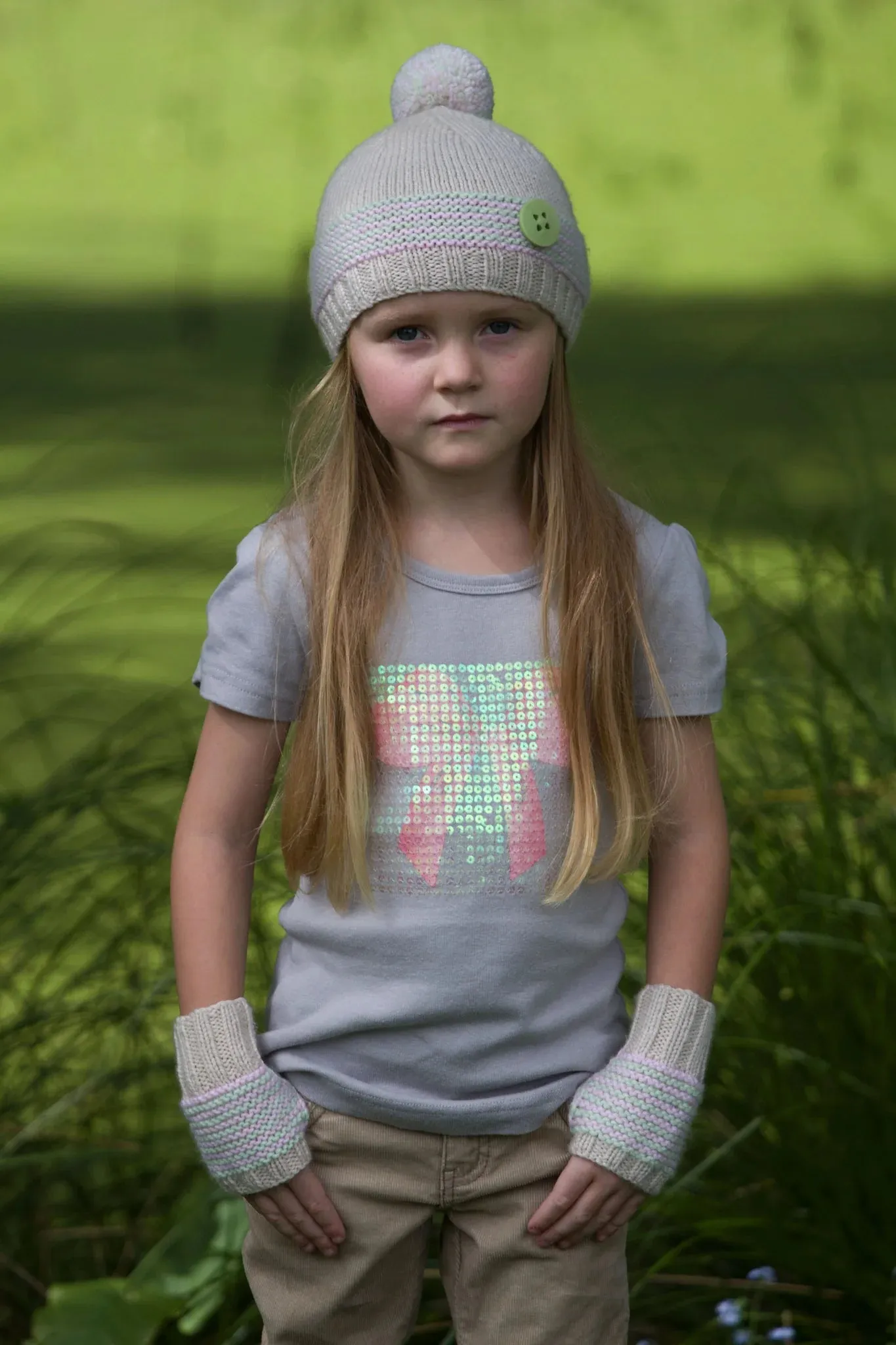 Lola Hat & Mitts by Lisa F Design | Kids 1-10 years Printed Pattern