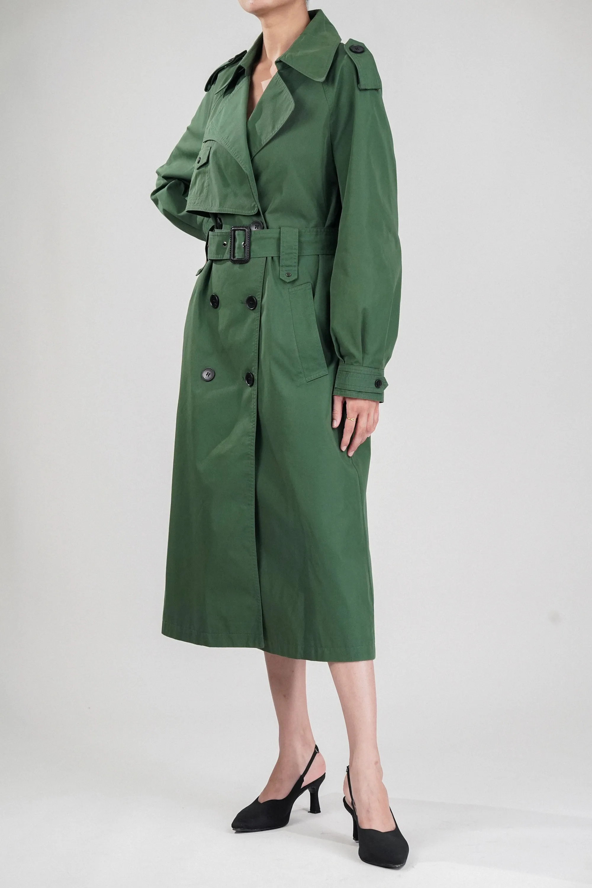 Luxe Ivy Long Trench Coat