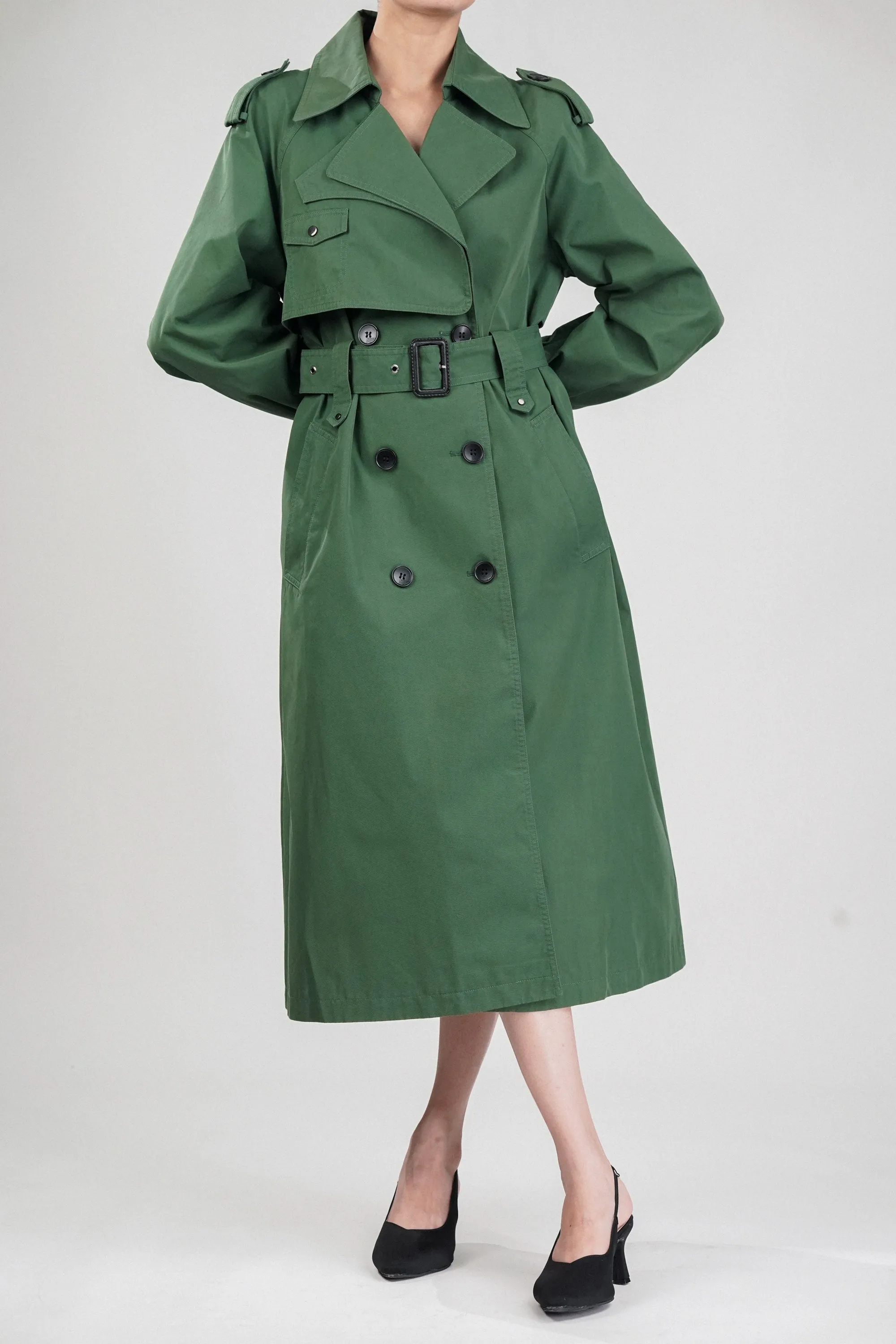 Luxe Ivy Long Trench Coat