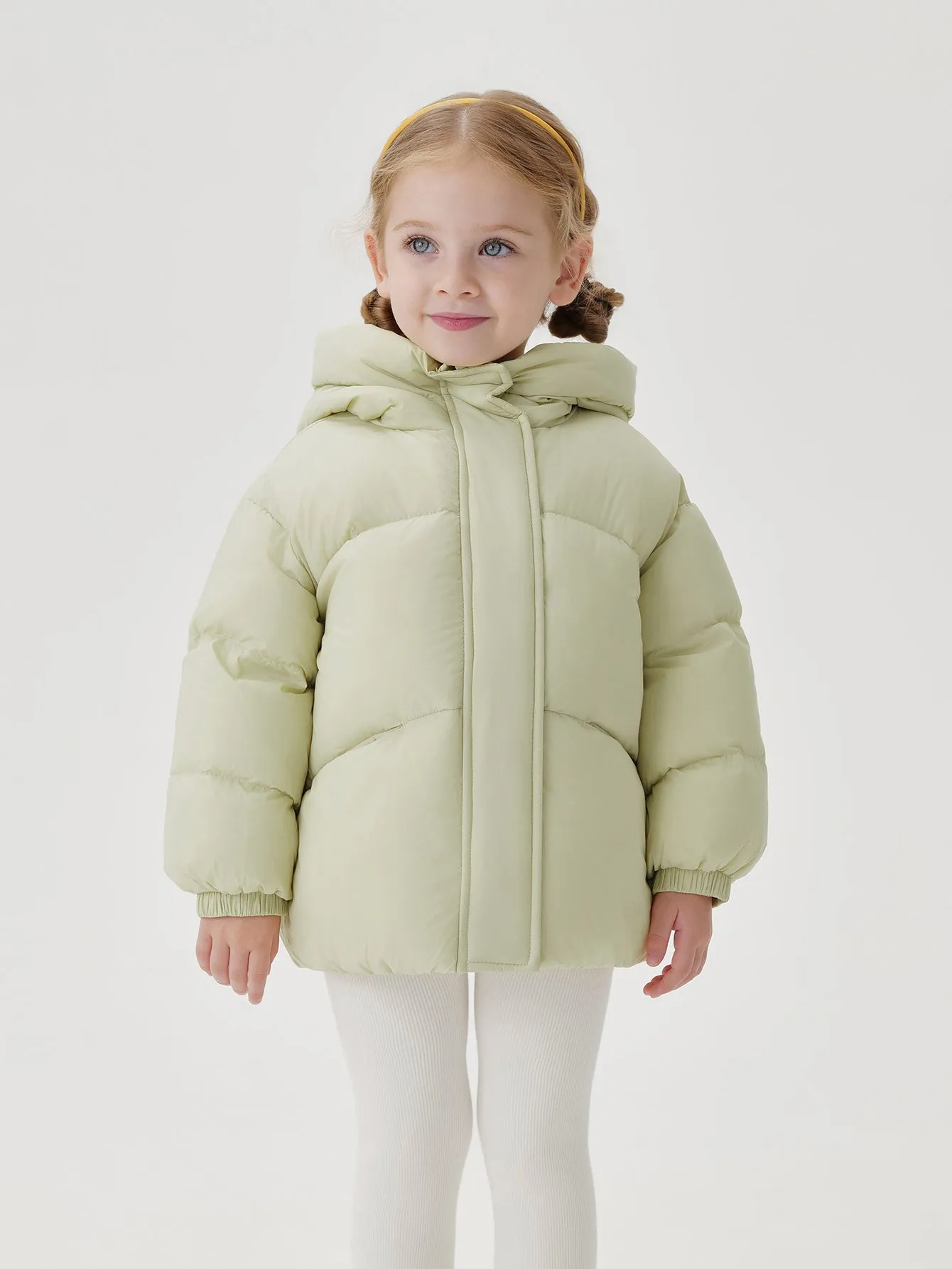 MARC & JANIE Girls Ultralight Zipper Hooded Down Parka 241197