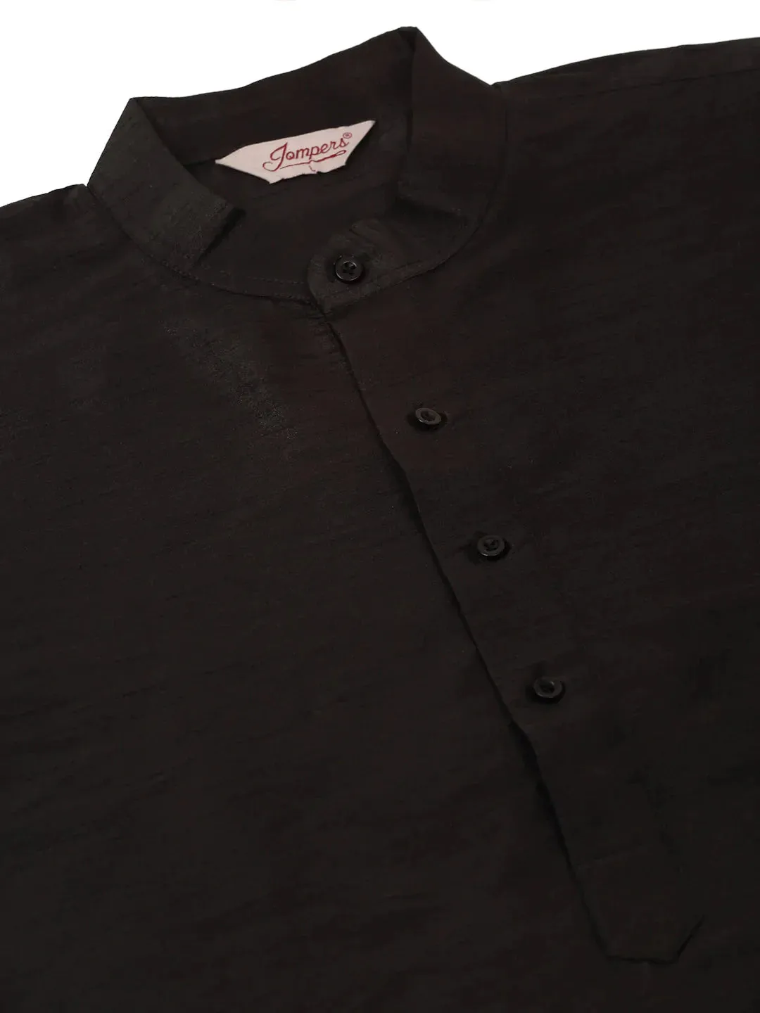 Men'S Solid Kurta Pyjama With Green Woven Design Nehru Jacket