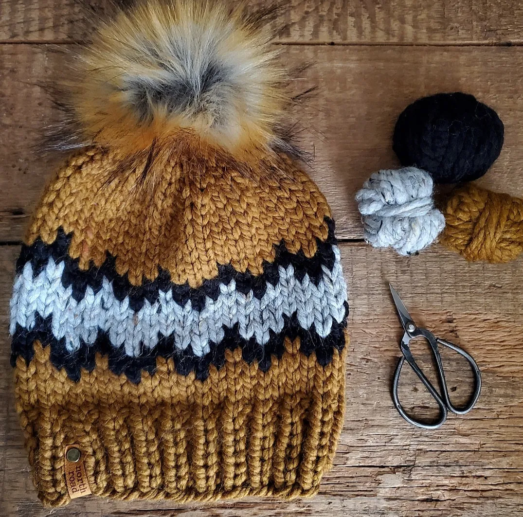Moose Mountain Hat Knitting Pattern