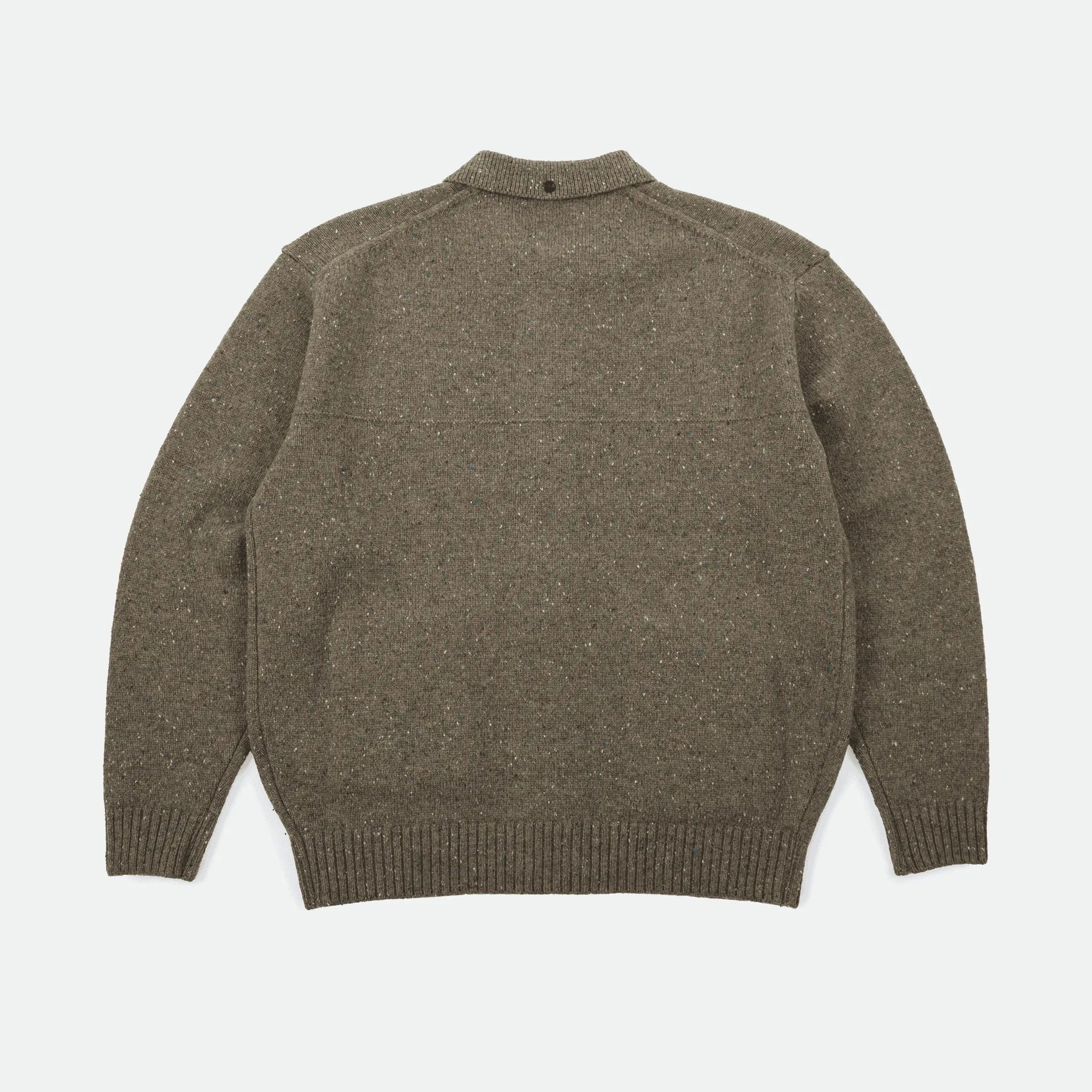 NEITHERS - Gardener Collar Neck Cardigan Olive