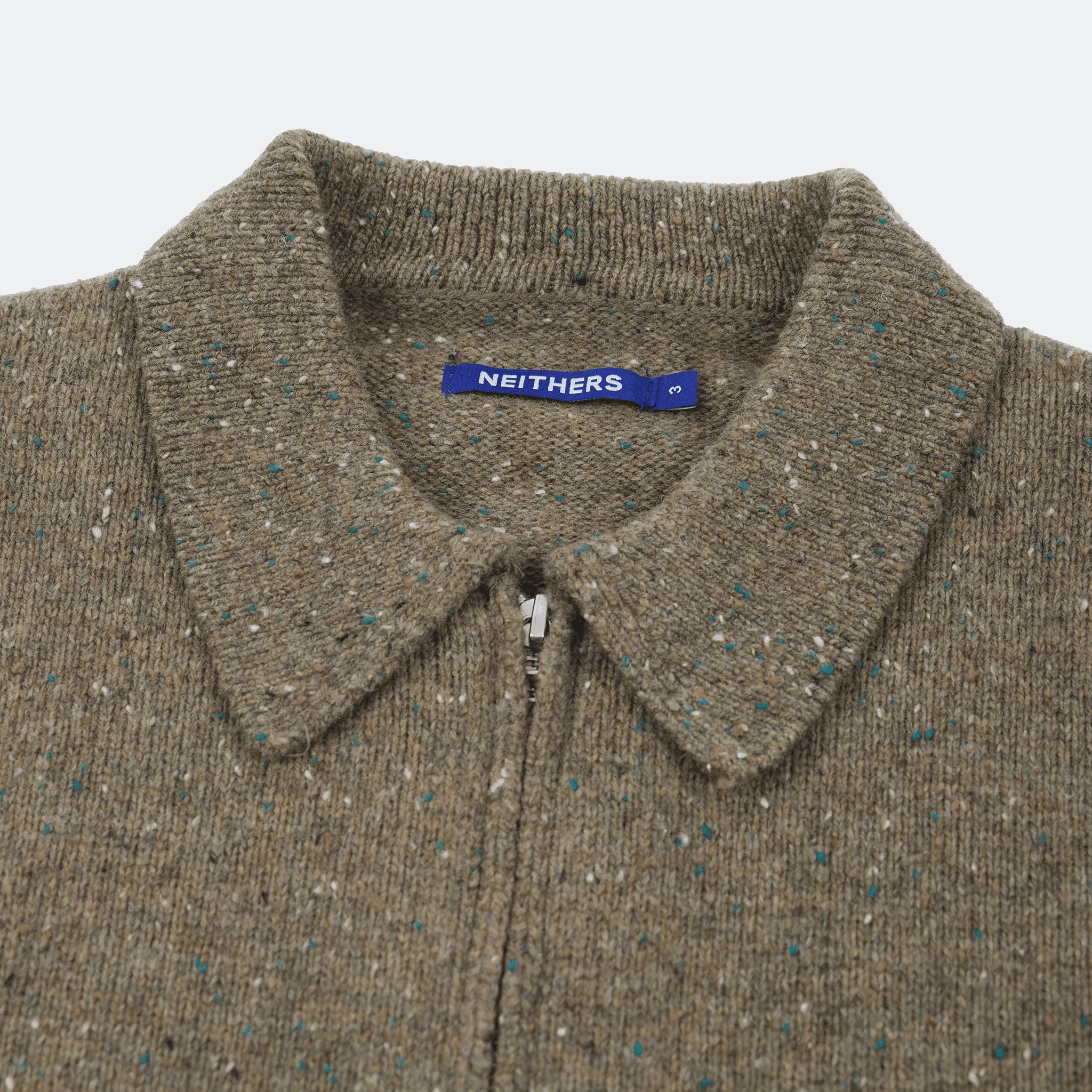 NEITHERS - Gardener Collar Neck Cardigan Olive