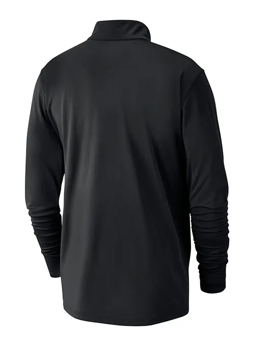 Nike On-Court 2024-25 Black Milwaukee Bucks 1/2-Zip Pullover