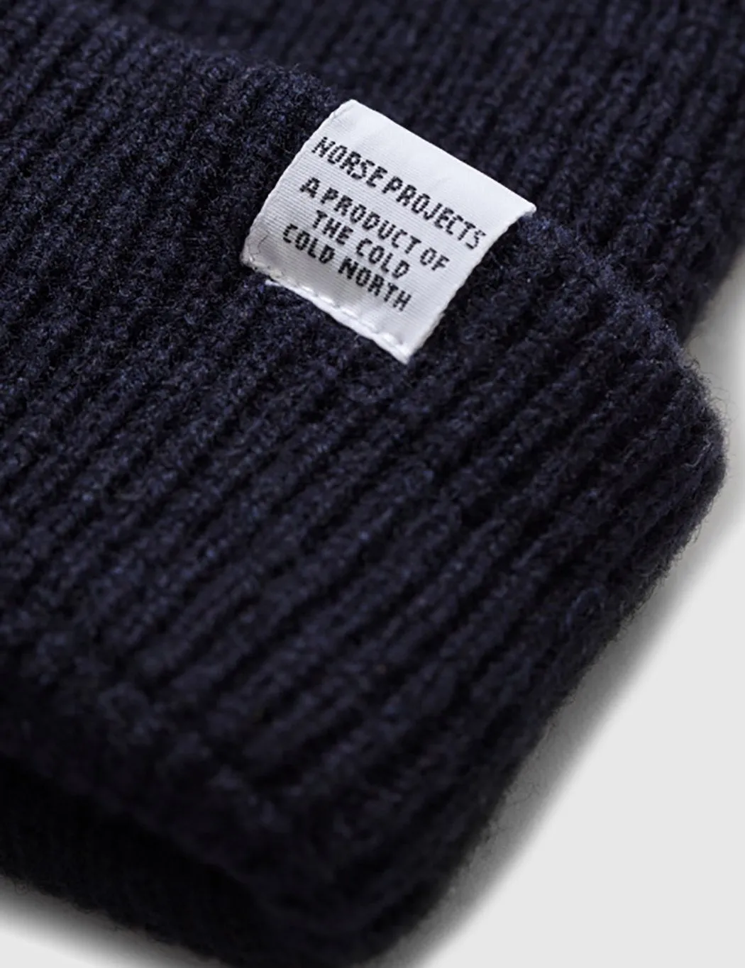 Norse Projects Norse Beanie Hat - Navy Blue