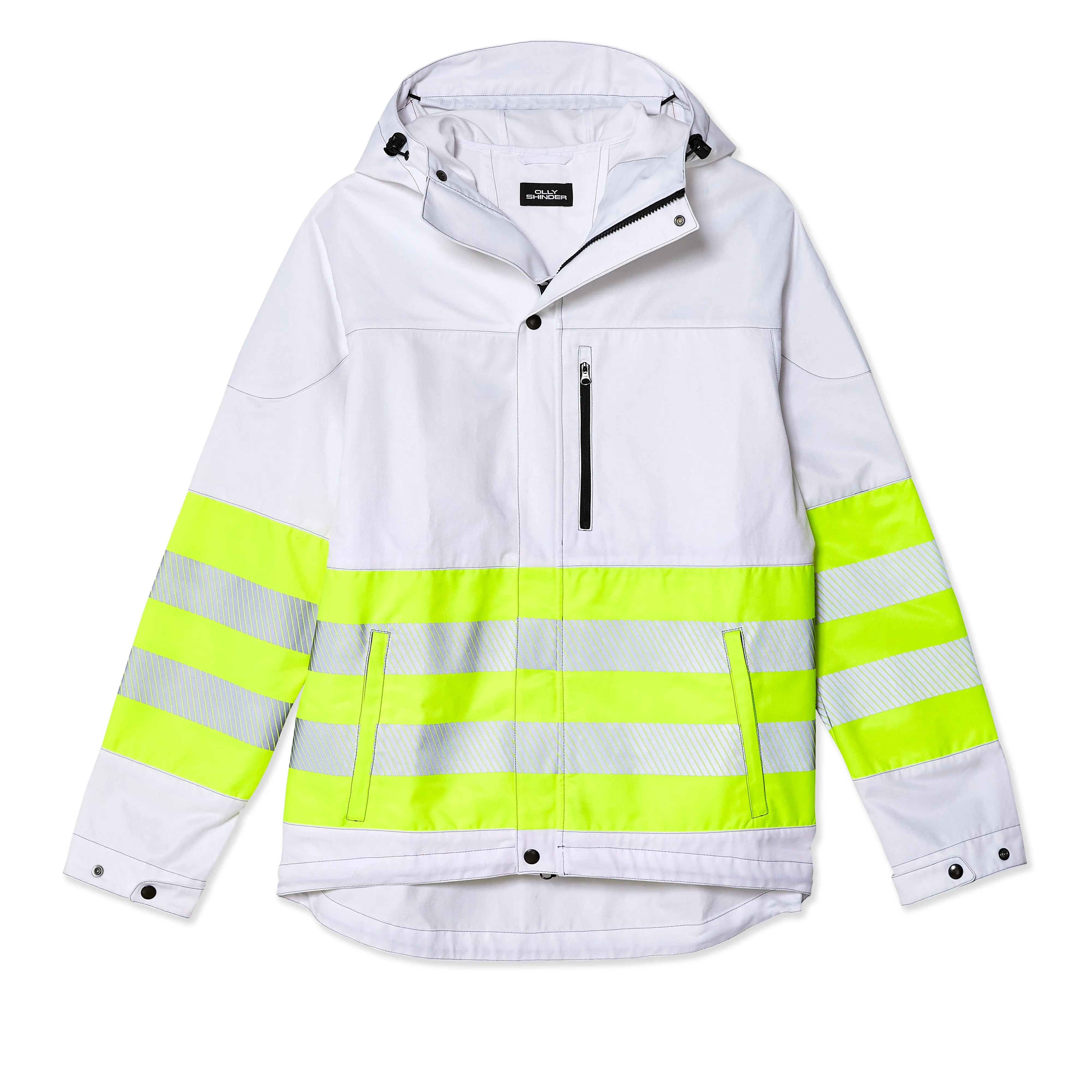 Olly Shinder - Men's Hi Vis Jacket - (White)