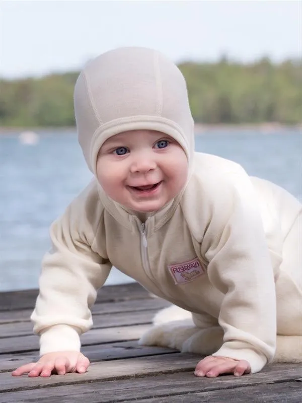 organic merino wool baby balaclava bonnet