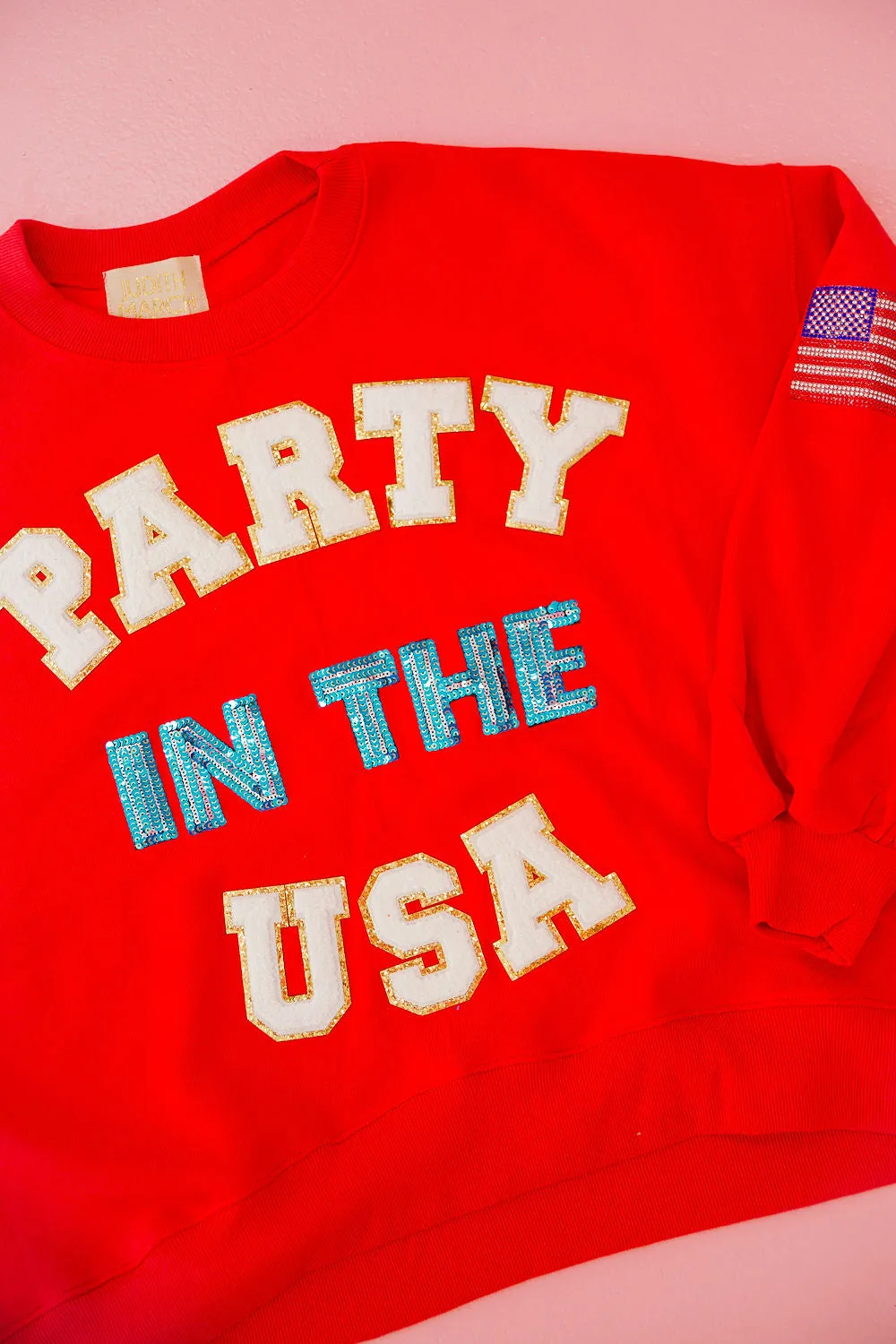 PARTY IN THE USA WHITE PULLOVER