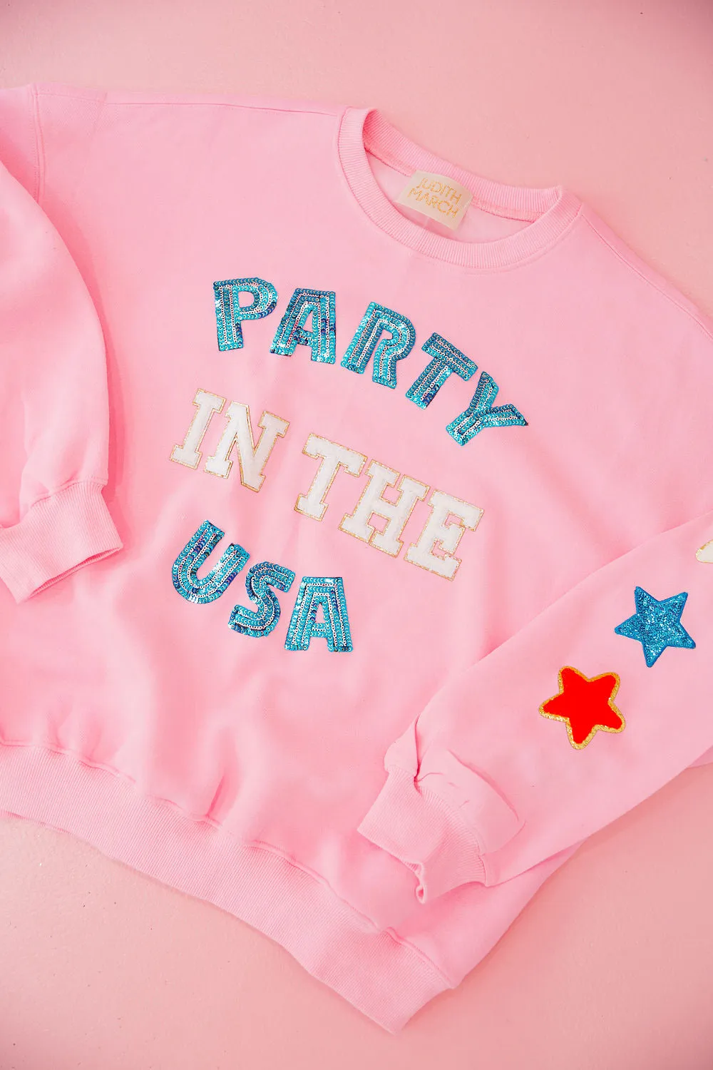 PARTY IN THE USA WHITE PULLOVER